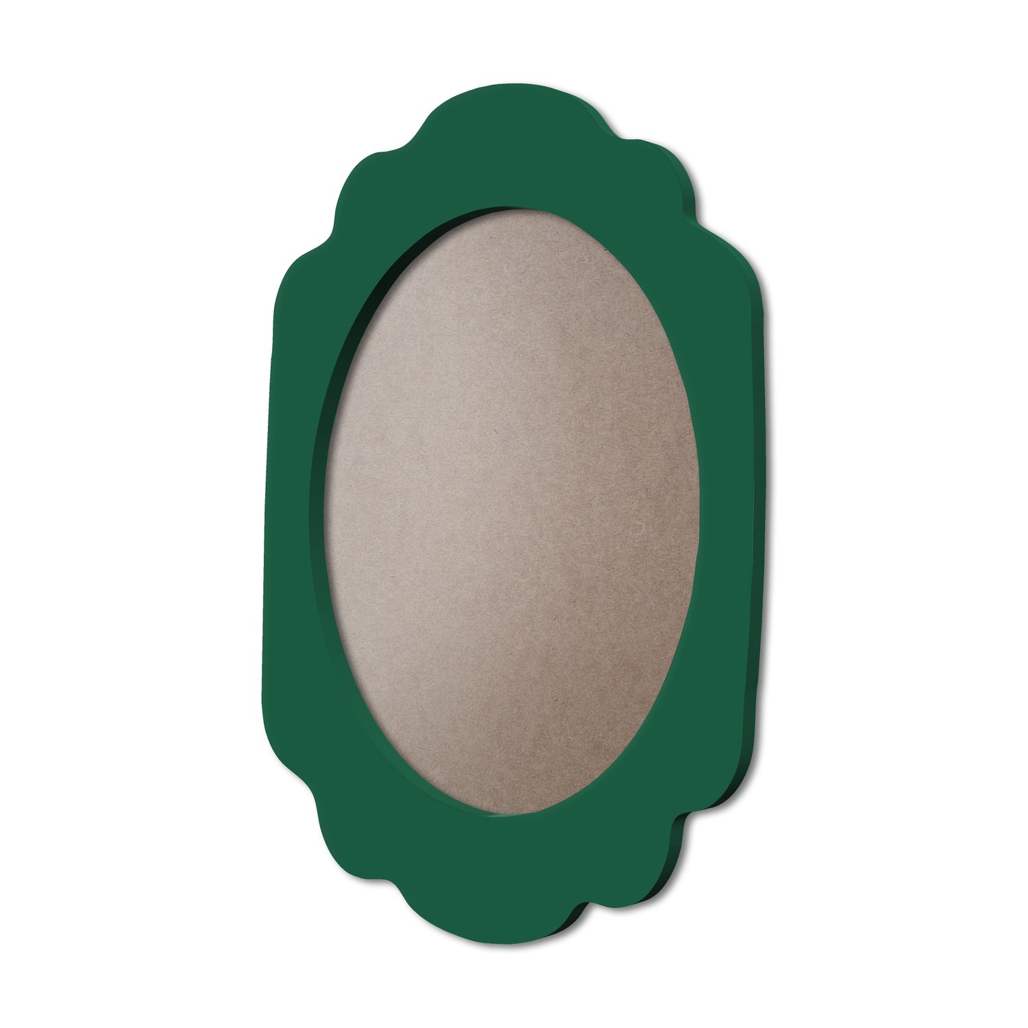 Moldura Provençal Colorida Oval Em MDF 6mm Para Quadros Decorativos Com Fundo MDF e PVC Antirreflexo