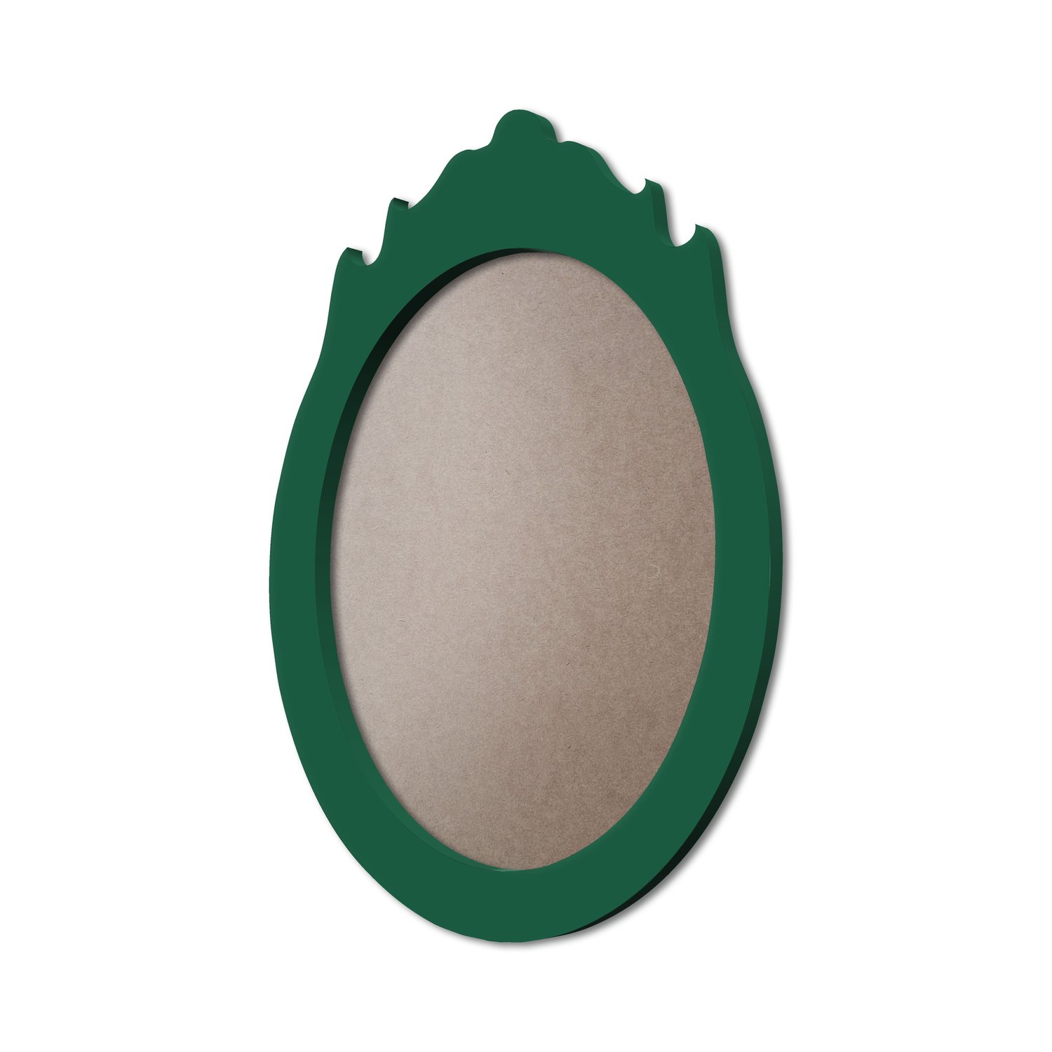 Moldura Provençal Colorida Oval Em MDF 6mm Para Quadros Decorativos Com Fundo MDF e PVC Antirreflexo