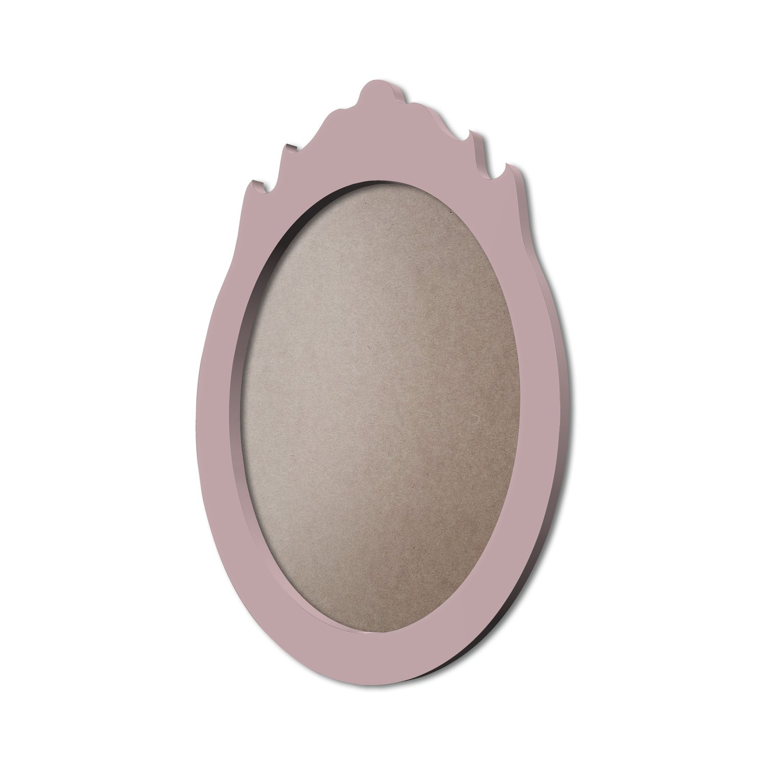 Moldura Provençal Colorida Oval Em MDF 6mm Para Quadros Decorativos Com Fundo MDF e PVC Antirreflexo