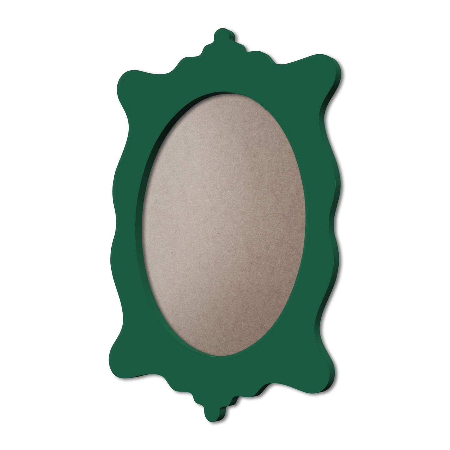 Moldura Provençal Colorida Oval Em MDF 6mm Para Quadros Decorativos Com Fundo MDF e PVC Antirreflexo