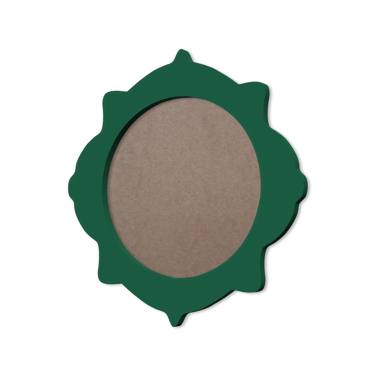 Moldura Provençal Colorida Redonda Em MDF 6mm Para Quadros Decorativos Com Fundo MDF