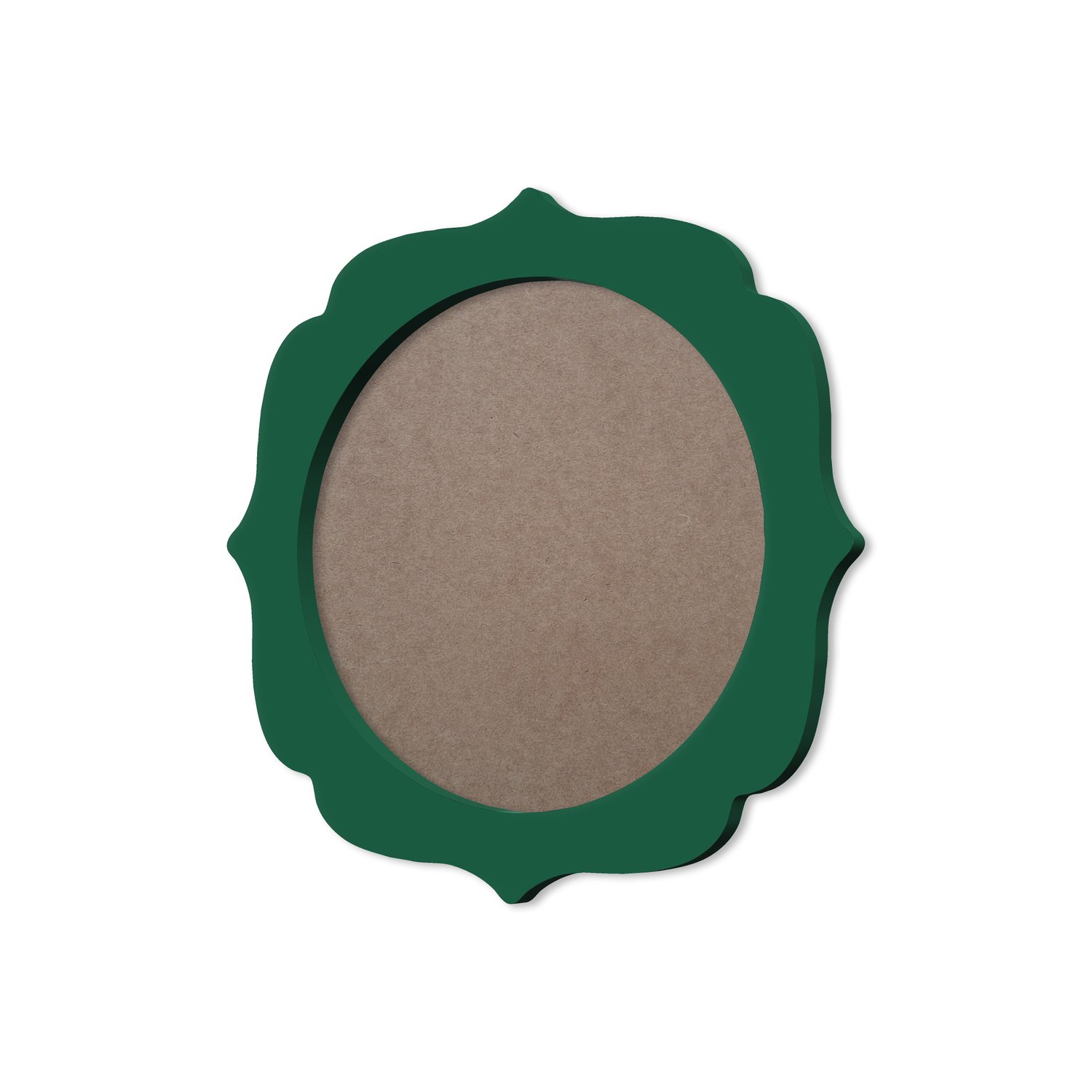 Moldura Provençal Colorida Redonda Em MDF 6mm Para Quadros Decorativos Com Fundo MDF