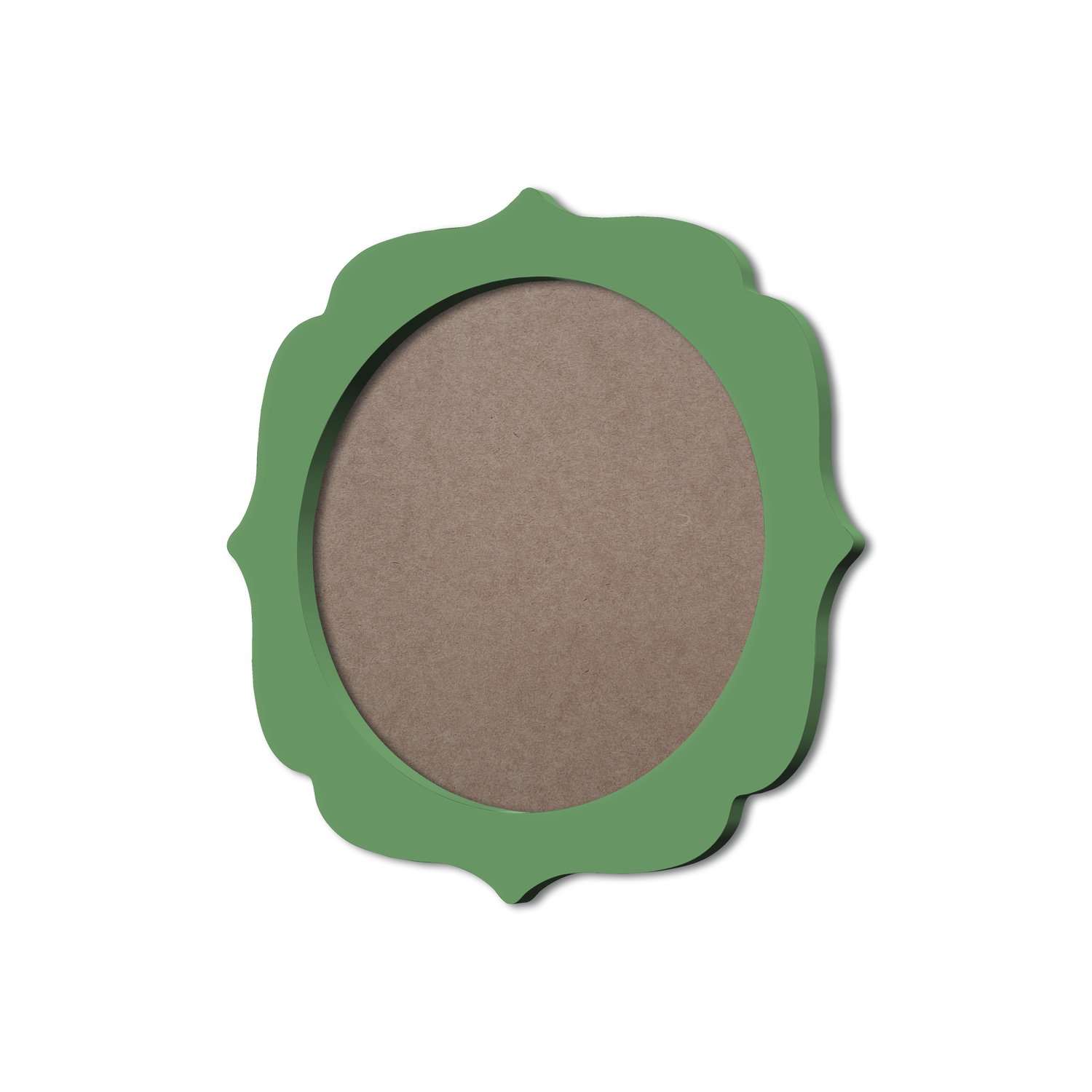 Moldura Provençal Colorida Redonda Em MDF 6mm Para Quadros Decorativos Com Fundo MDF