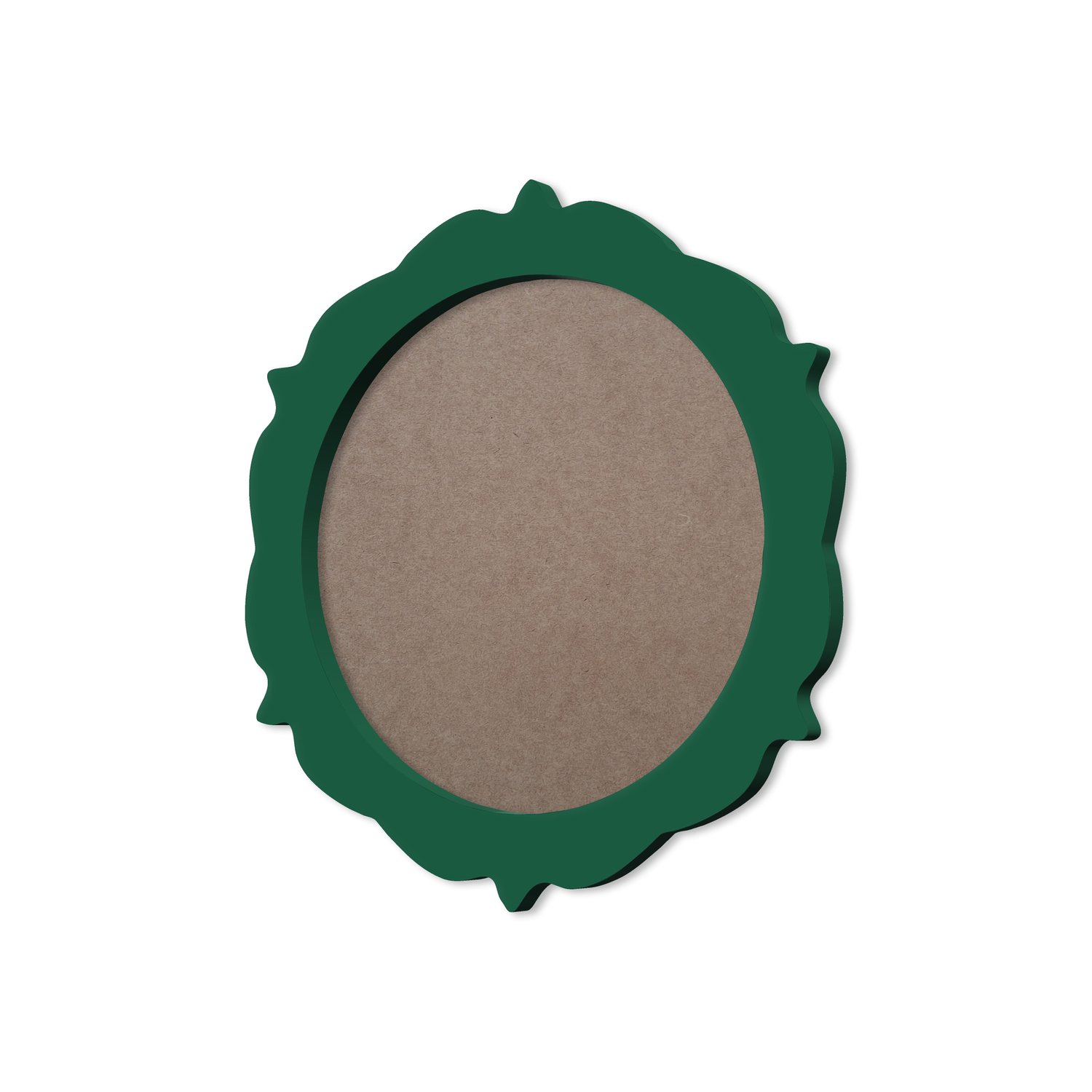 Moldura Provençal Colorida Redonda Em MDF 6mm Para Quadros Decorativos Com Fundo MDF