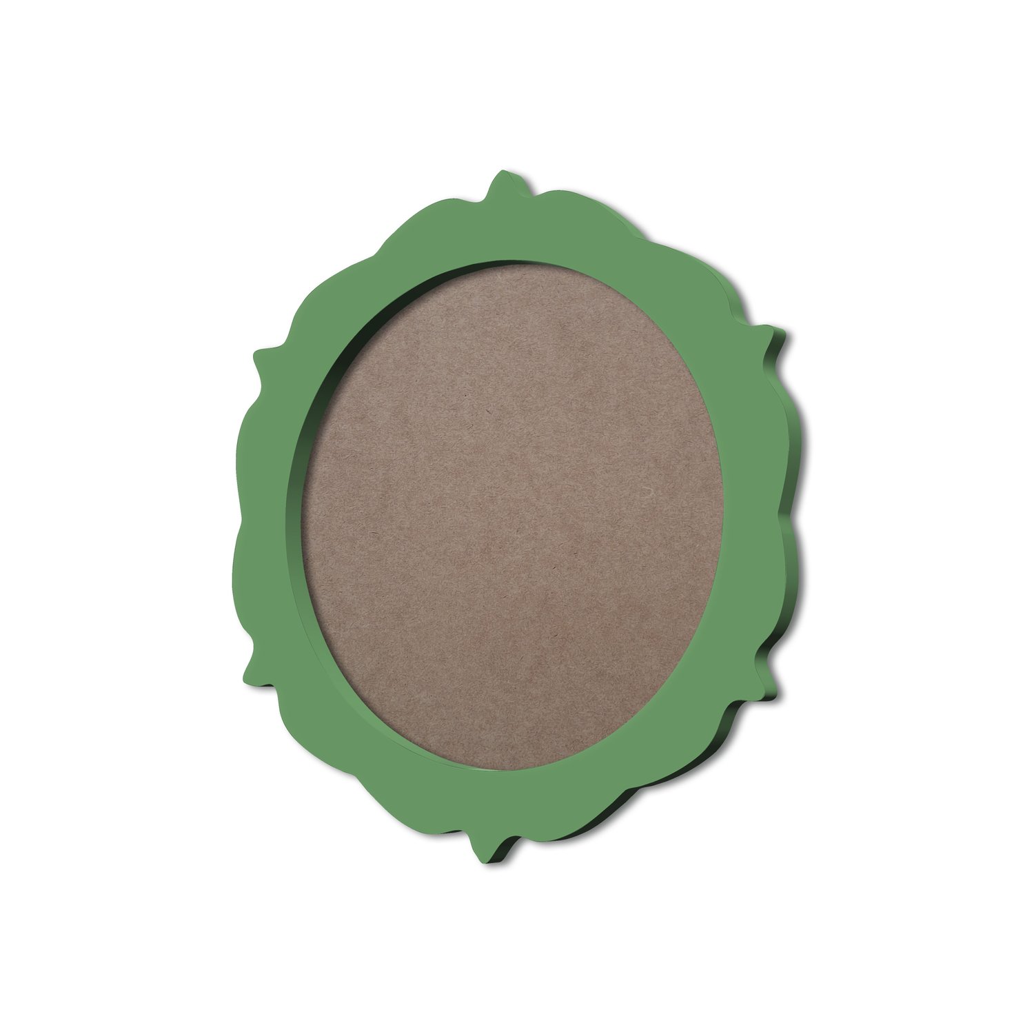 Moldura Provençal Colorida Redonda Em MDF 6mm Para Quadros Decorativos Com Fundo MDF