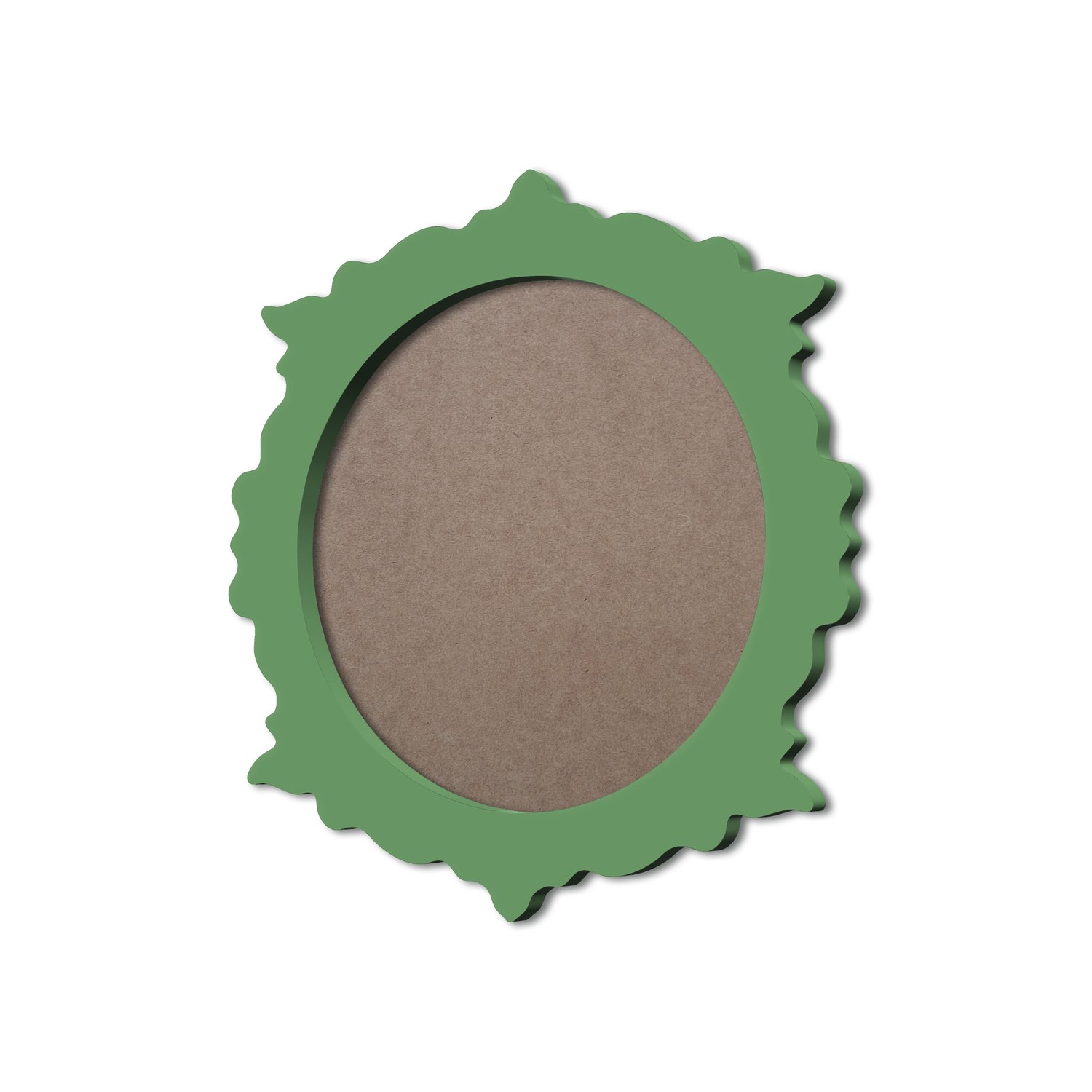 Moldura Provençal Colorida Redonda Em MDF 6mm Para Quadros Decorativos Com Fundo MDF