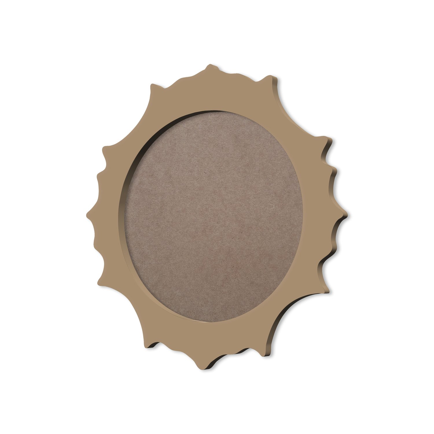 Moldura Provençal Colorida Redonda Em MDF 6mm Para Quadros Decorativos Com Fundo MDF