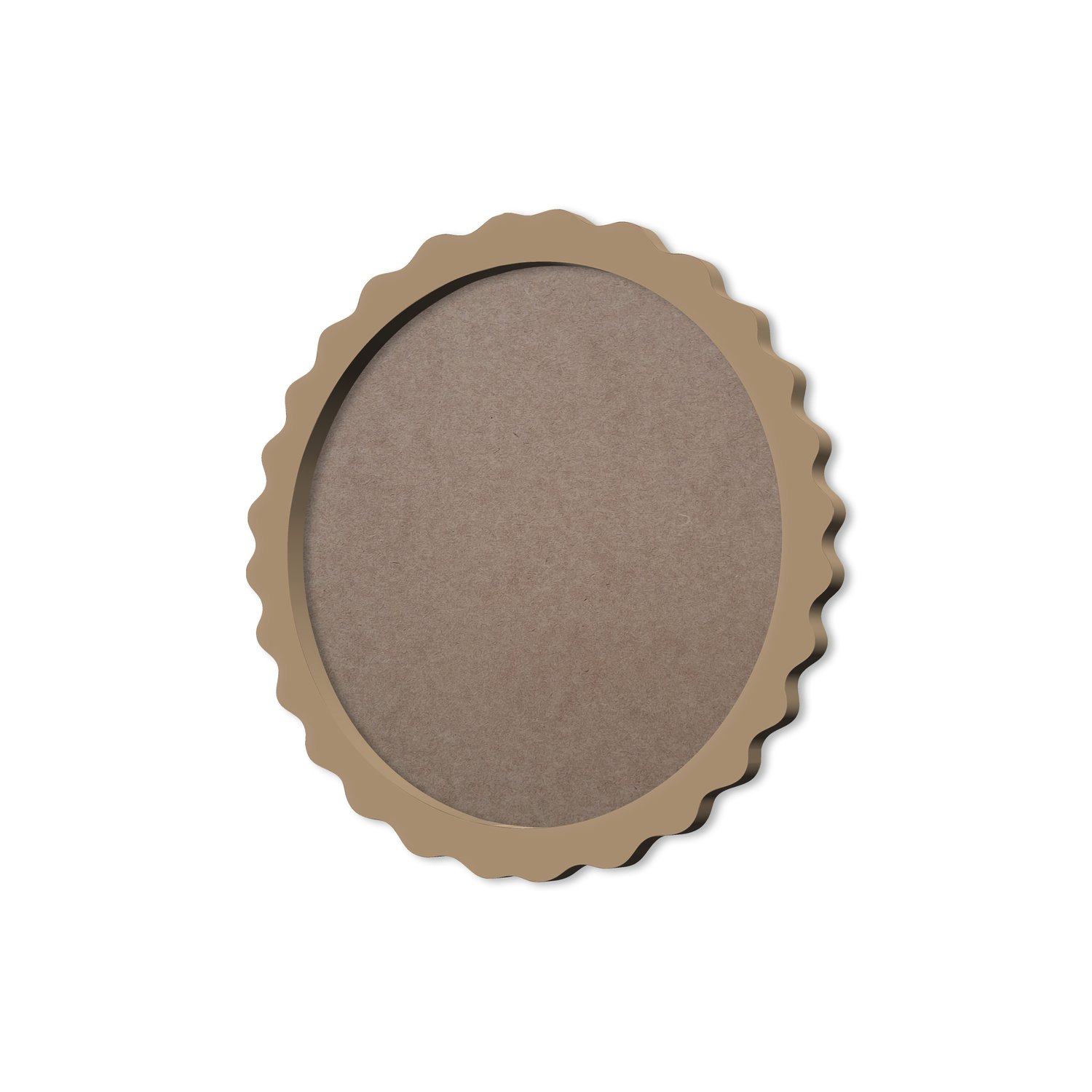 Moldura Provençal Colorida Redonda Em MDF 6mm Para Quadros Decorativos Com Fundo MDF