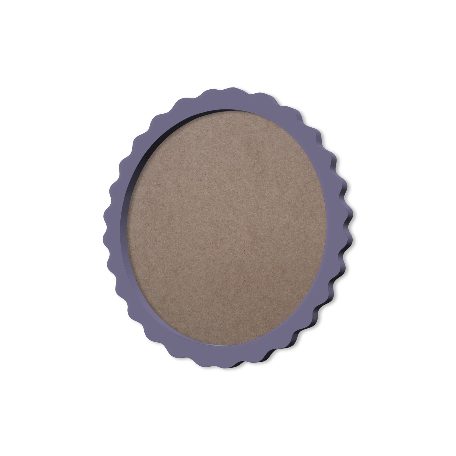 Moldura Provençal Colorida Redonda Em MDF 6mm Para Quadros Decorativos Com Fundo MDF