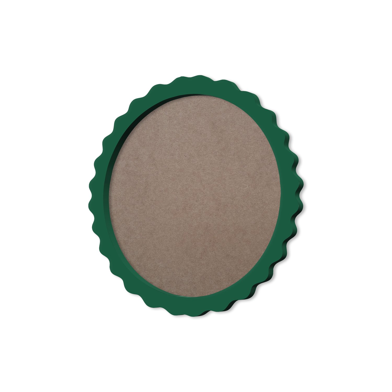 Moldura Provençal Colorida Redonda Em MDF 6mm Para Quadros Decorativos Com Fundo MDF