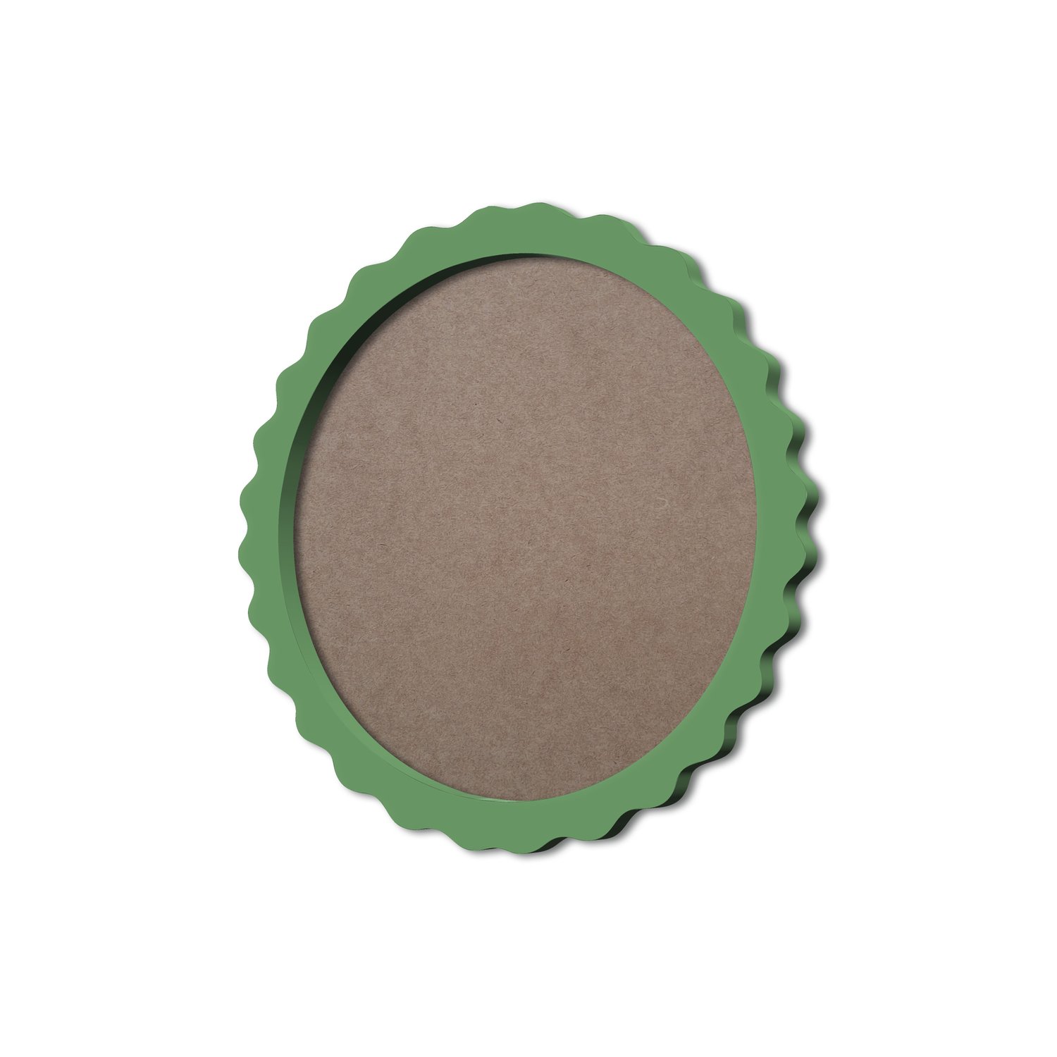 Moldura Provençal Colorida Redonda Em MDF 6mm Para Quadros Decorativos Com Fundo MDF