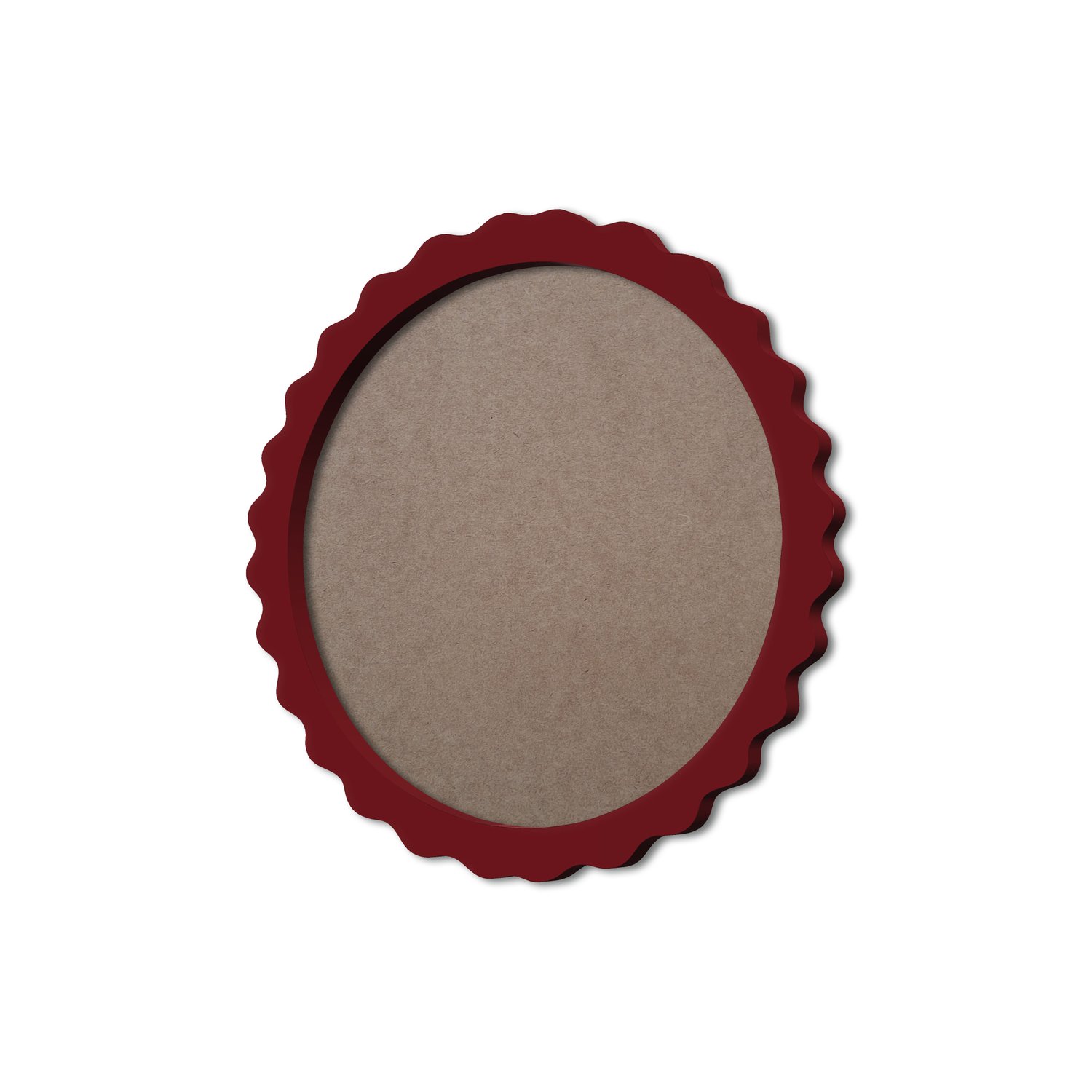 Moldura Provençal Colorida Redonda Em MDF 6mm Para Quadros Decorativos Com Fundo MDF
