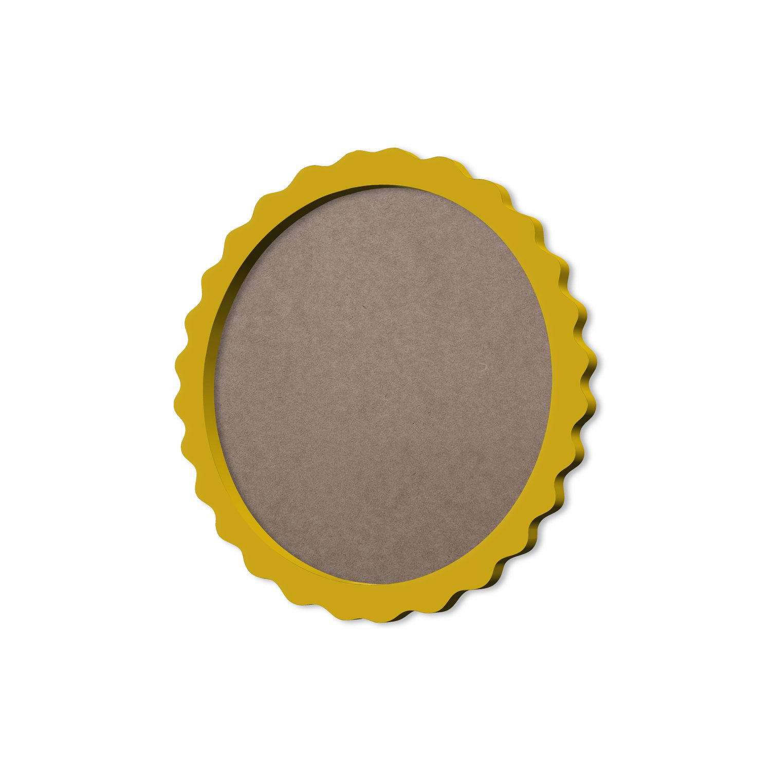 Moldura Provençal Colorida Redonda Em MDF 6mm Para Quadros Decorativos Com Fundo MDF