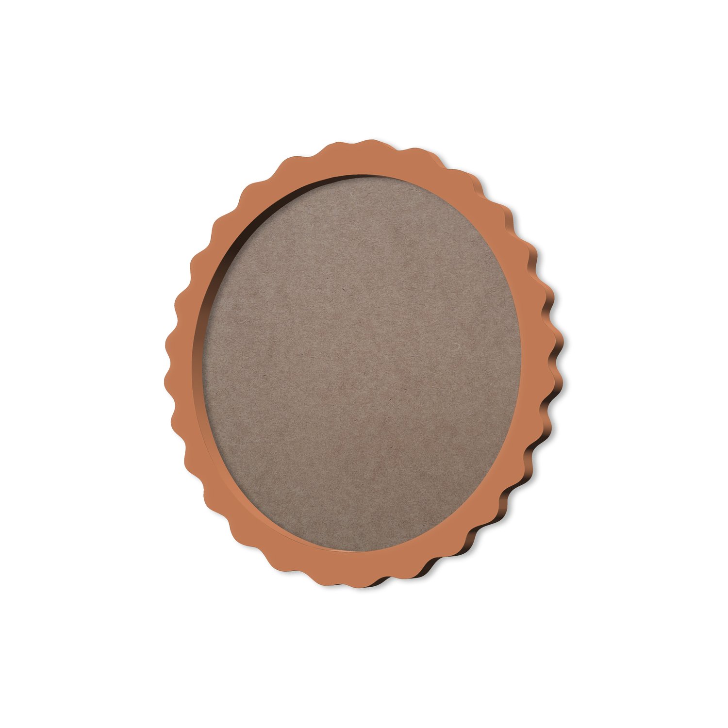 Moldura Provençal Colorida Redonda Em MDF 6mm Para Quadros Decorativos Com Fundo MDF