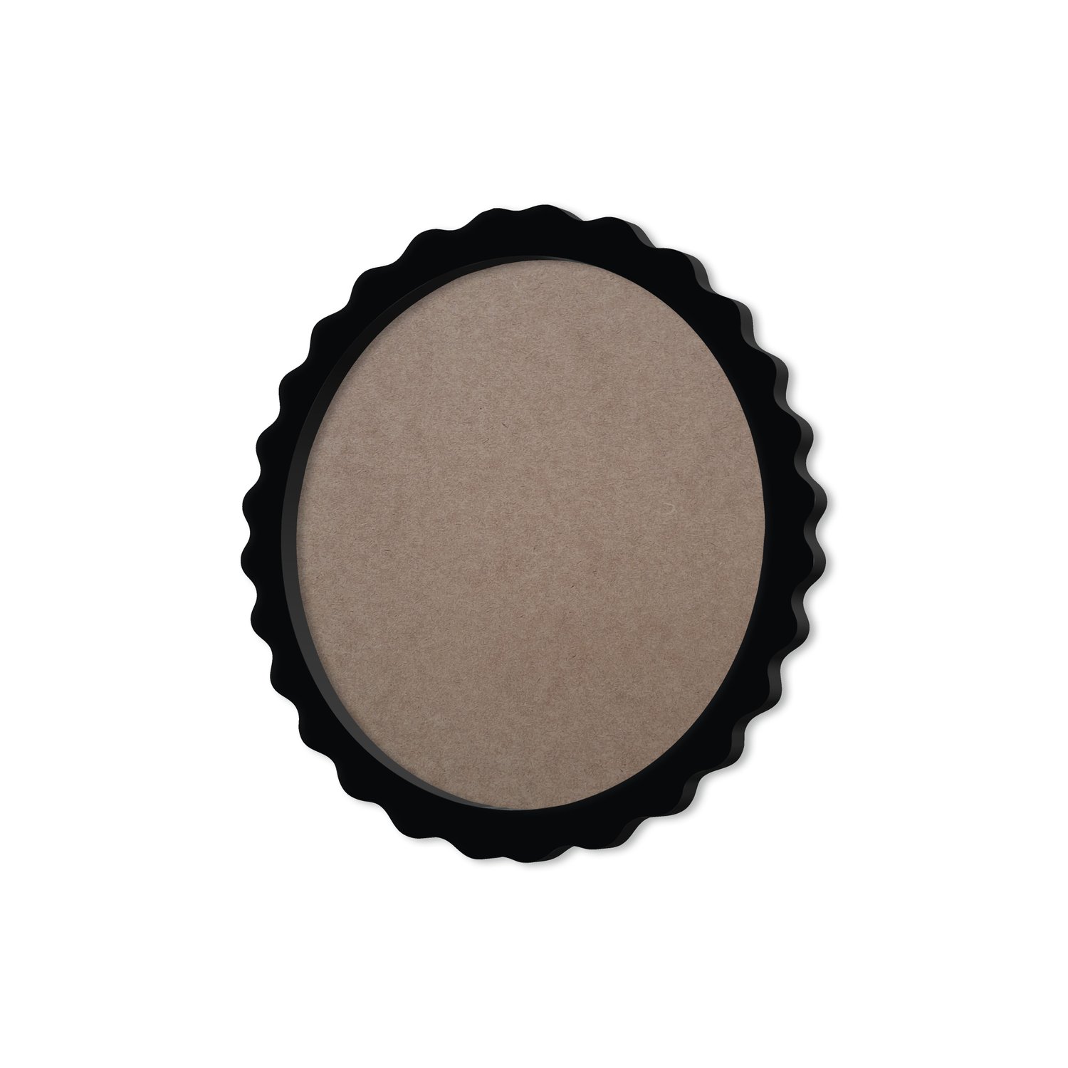 Moldura Provençal Colorida Redonda Em MDF 6mm Para Quadros Decorativos Com Fundo MDF