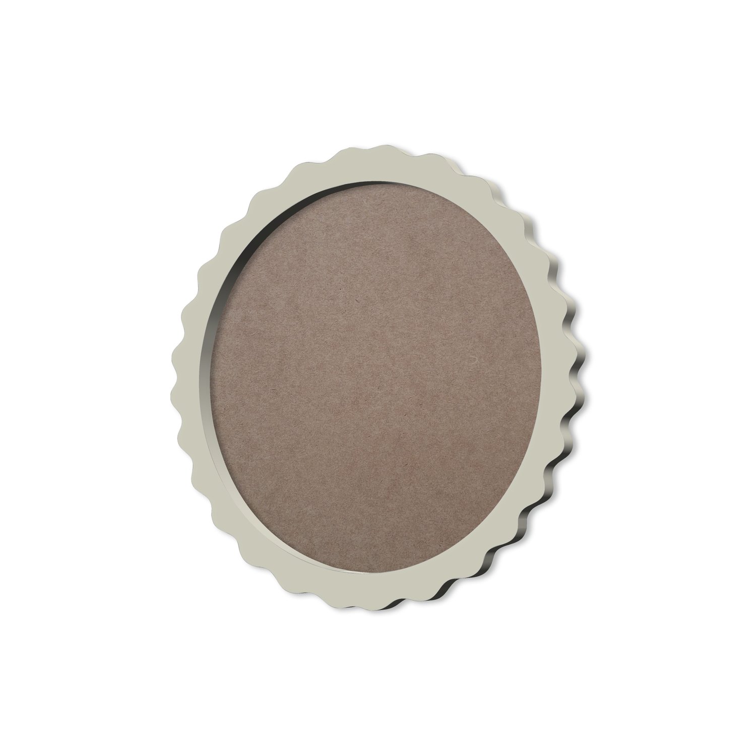 Moldura Provençal Colorida Redonda Em MDF 6mm Para Quadros Decorativos Com Fundo MDF