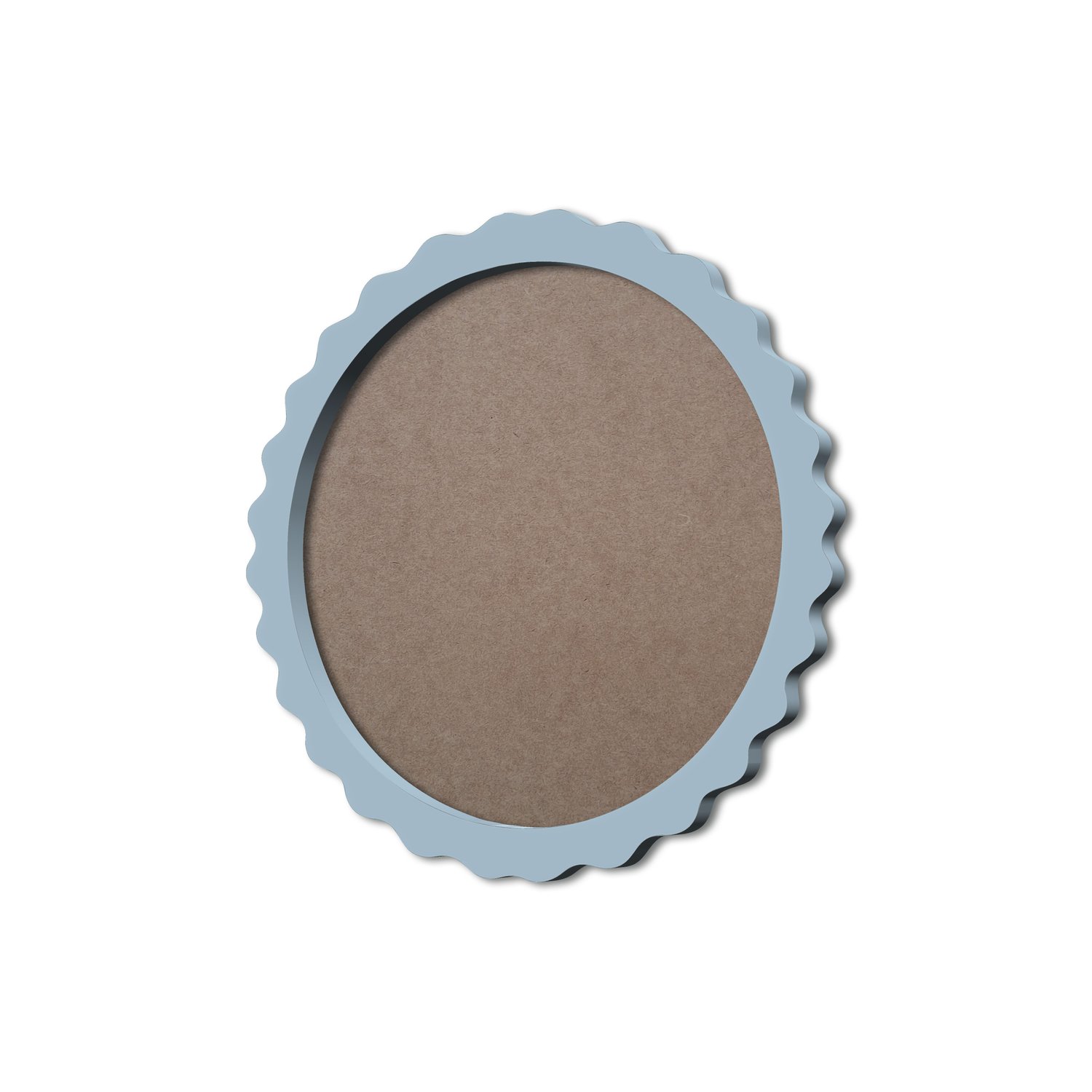 Moldura Provençal Colorida Redonda Em MDF 6mm Para Quadros Decorativos Com Fundo MDF