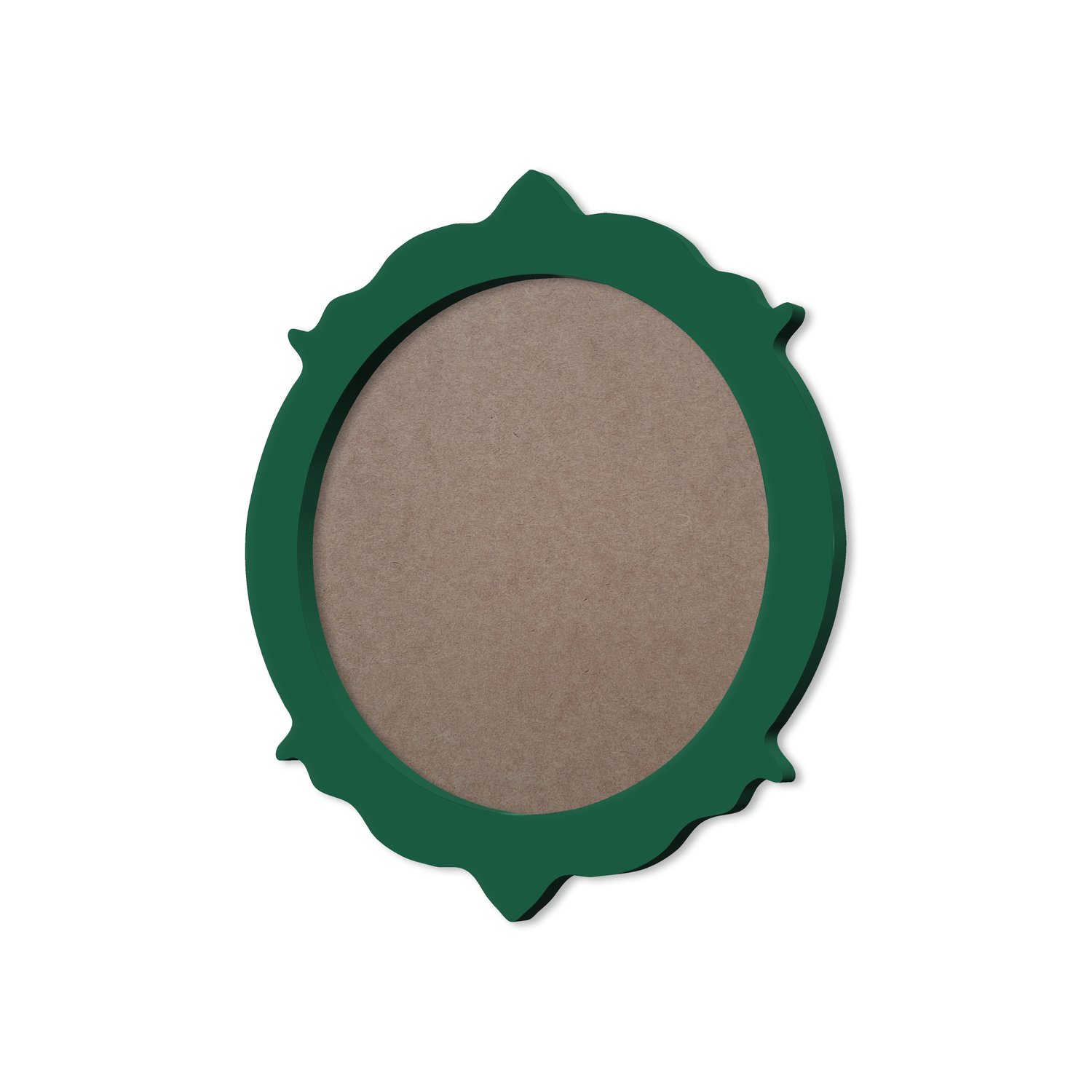 Moldura Provençal Colorida Redonda Em MDF 6mm Para Quadros Decorativos Com Fundo MDF