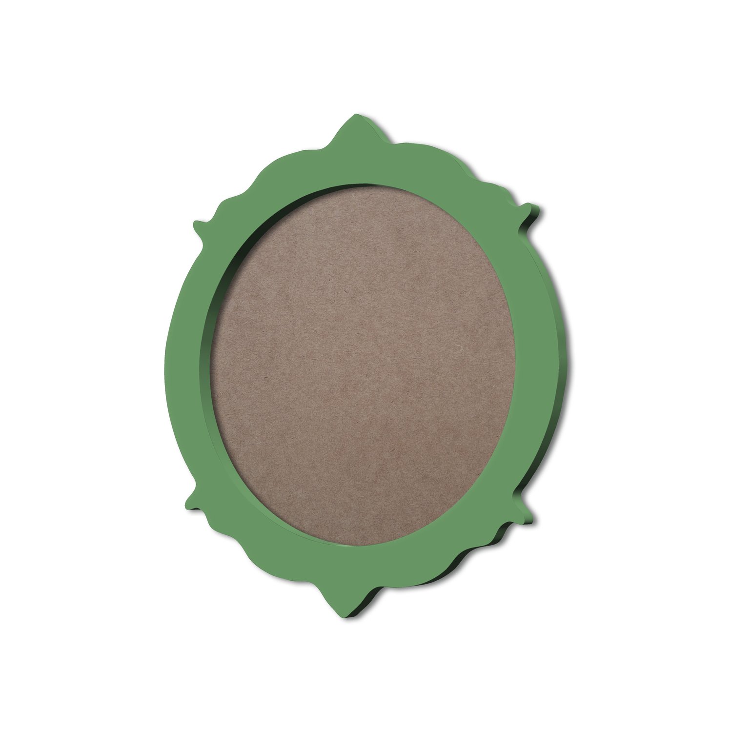 Moldura Provençal Colorida Redonda Em MDF 6mm Para Quadros Decorativos Com Fundo MDF