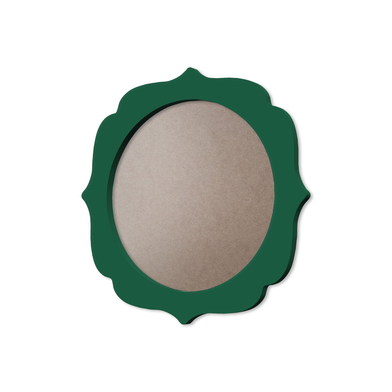 Moldura Provençal Colorida Redonda Em MDF 6mm Para Quadros Decorativos Com Fundo MDF e PVC Antirreflexo