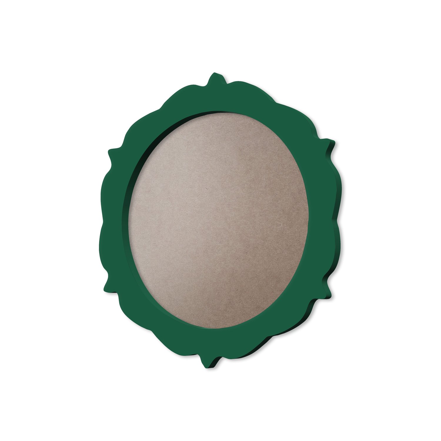Moldura Provençal Colorida Redonda Em MDF 6mm Para Quadros Decorativos Com Fundo MDF e PVC Antirreflexo