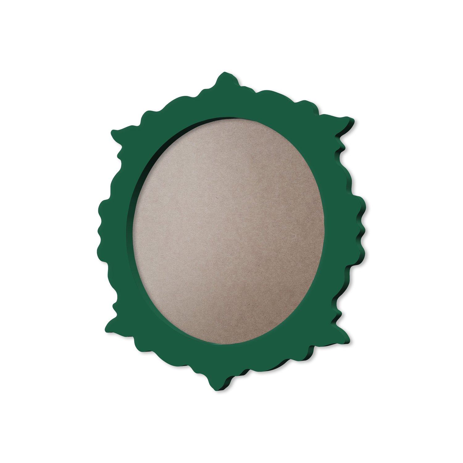 Moldura Provençal Colorida Redonda Em MDF 6mm Para Quadros Decorativos Com Fundo MDF e PVC Antirreflexo