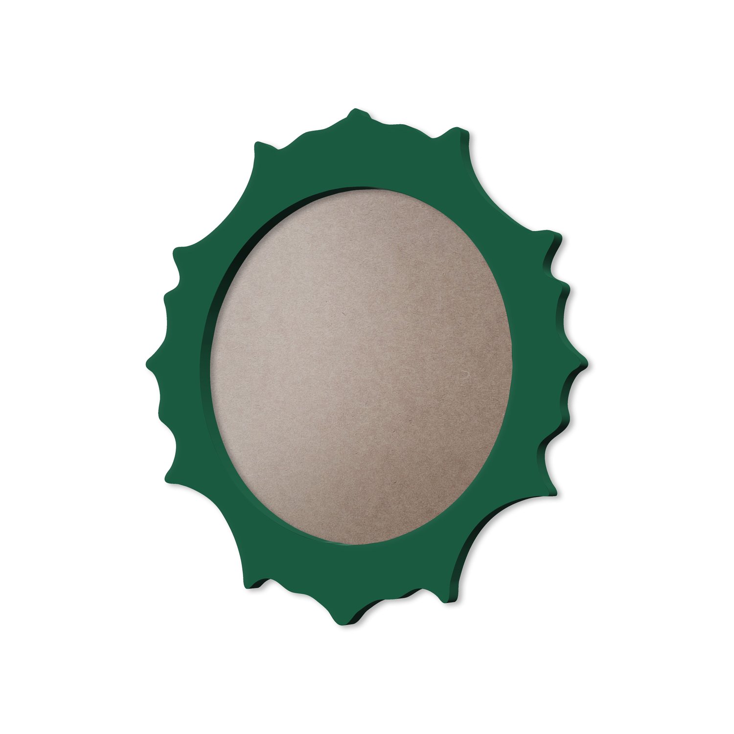 Moldura Provençal Colorida Redonda Em MDF 6mm Para Quadros Decorativos Com Fundo MDF e PVC Antirreflexo