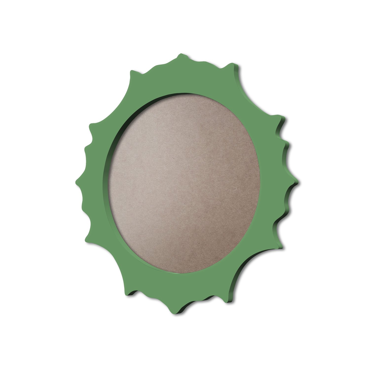 Moldura Provençal Colorida Redonda Em MDF 6mm Para Quadros Decorativos Com Fundo MDF e PVC Antirreflexo
