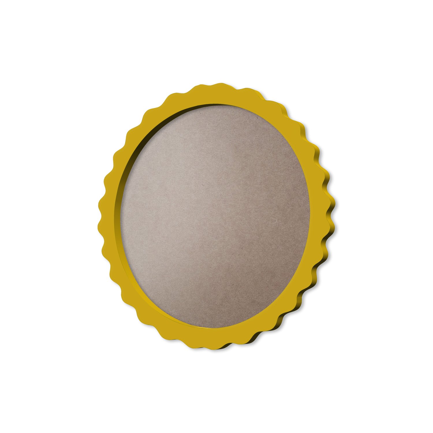 Moldura Provençal Colorida Redonda Em MDF 6mm Para Quadros Decorativos Com Fundo MDF e PVC Antirreflexo