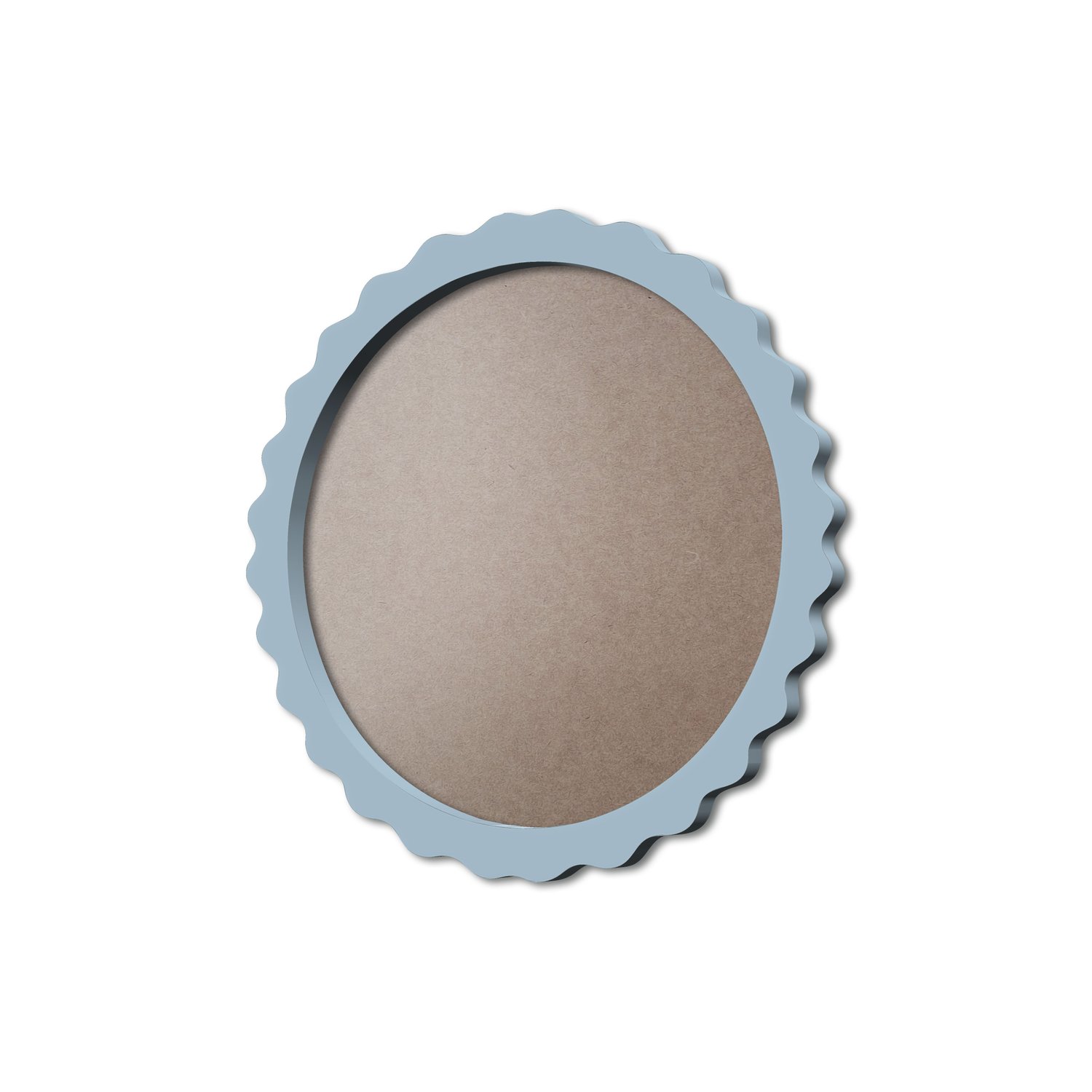 Moldura Provençal Colorida Redonda Em MDF 6mm Para Quadros Decorativos Com Fundo MDF e PVC Antirreflexo