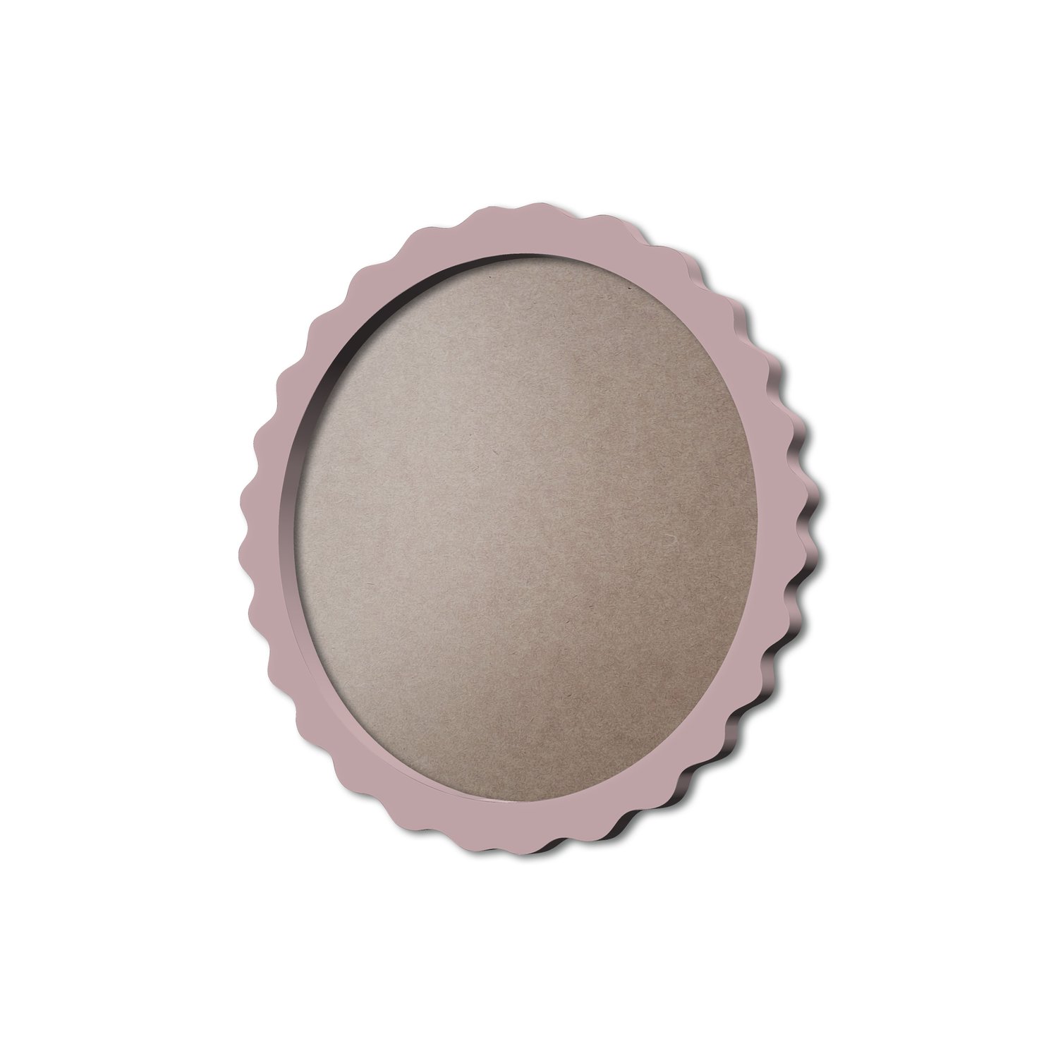 Moldura Provençal Colorida Redonda Em MDF 6mm Para Quadros Decorativos Com Fundo MDF e PVC Antirreflexo