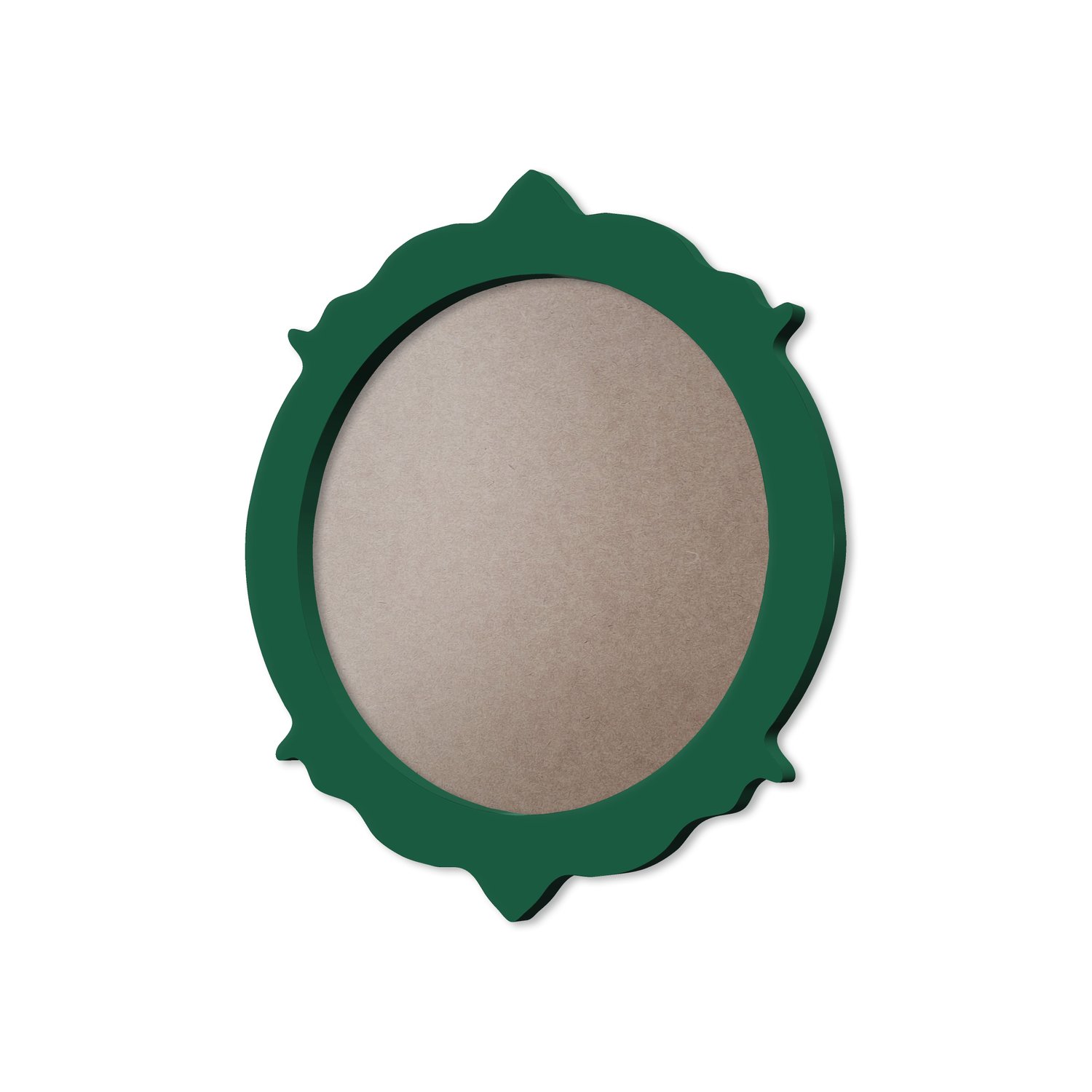 Moldura Provençal Colorida Redonda Em MDF 6mm Para Quadros Decorativos Com Fundo MDF e PVC Antirreflexo