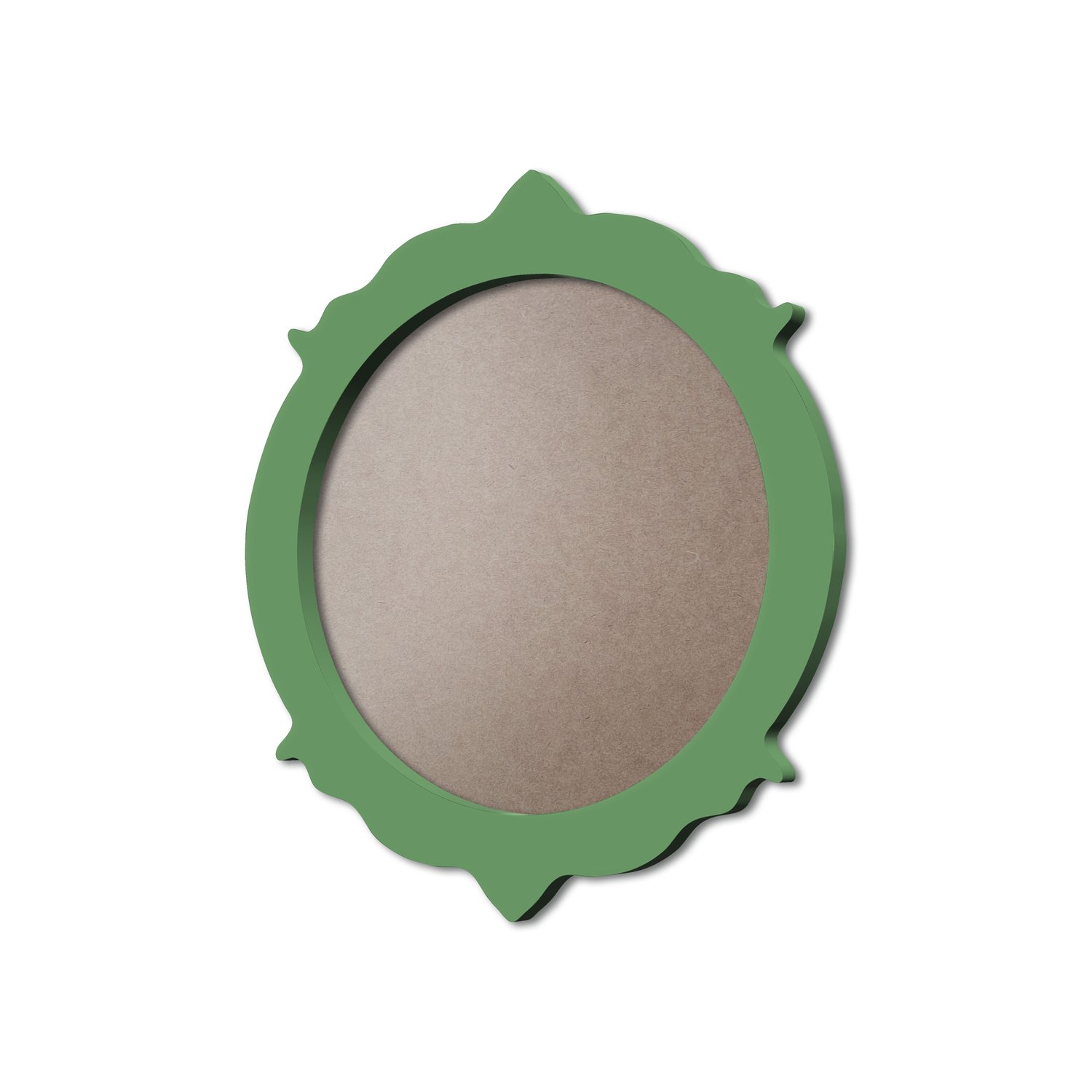 Moldura Provençal Colorida Redonda Em MDF 6mm Para Quadros Decorativos Com Fundo MDF e PVC Antirreflexo