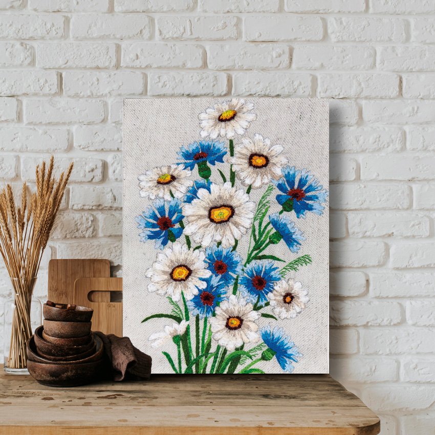 Placa Decorativa Flores Margaridas Vintage Farmhouse