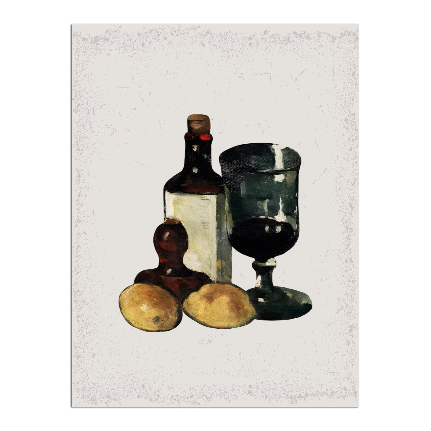Placa Decorativa Garrafa Com Taça De Vinho Vintage Farmhouse