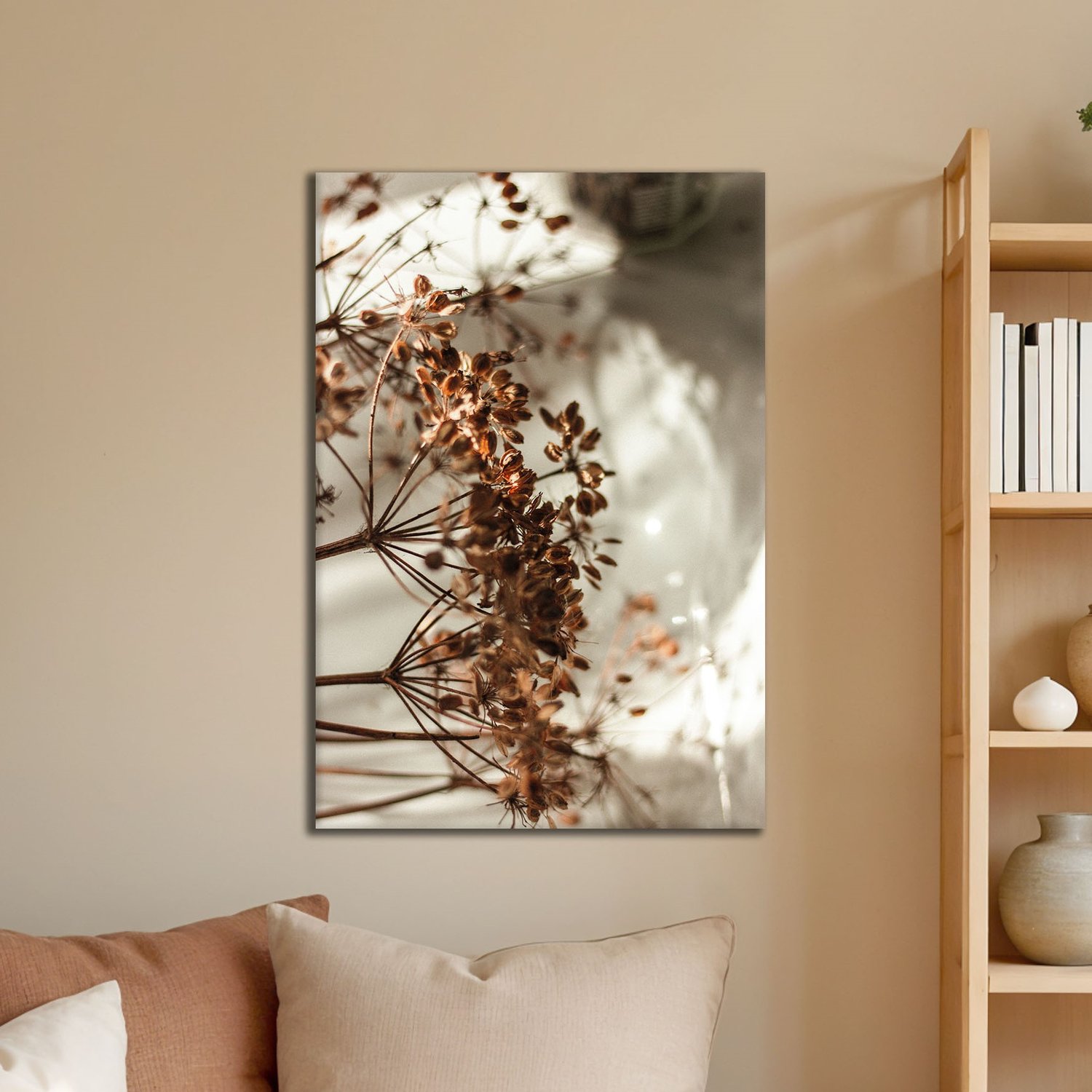 Placa Decorativa Natureza Minimalista Flores