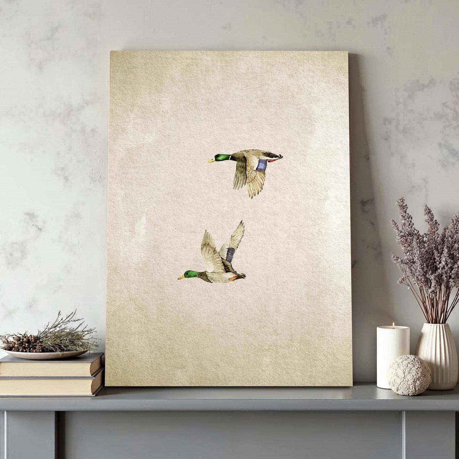 Placa Decorativa Patos Vintage Farmhouse