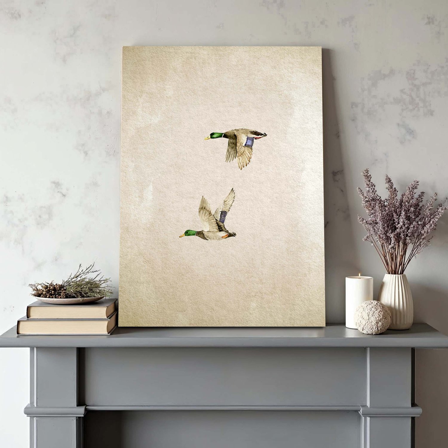 Placa Decorativa Patos Vintage Farmhouse