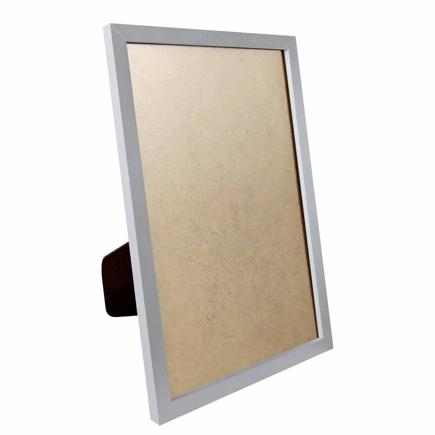 Porta Retrato com Moldura Minimalista e PVC Mais Fundo com Suporte - 1,5x1