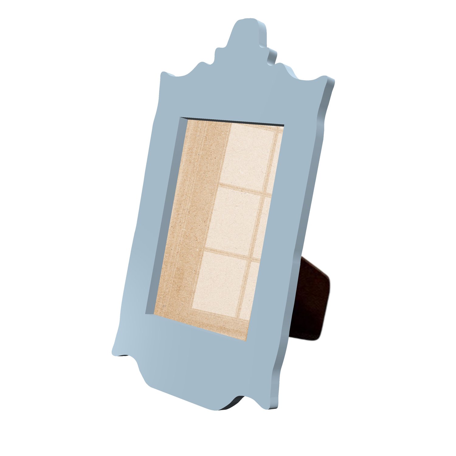 Porta Retrato Com Moldura Provençal Colorida Em Mdf 6 mm Com Suporte em MDF e Acetato
