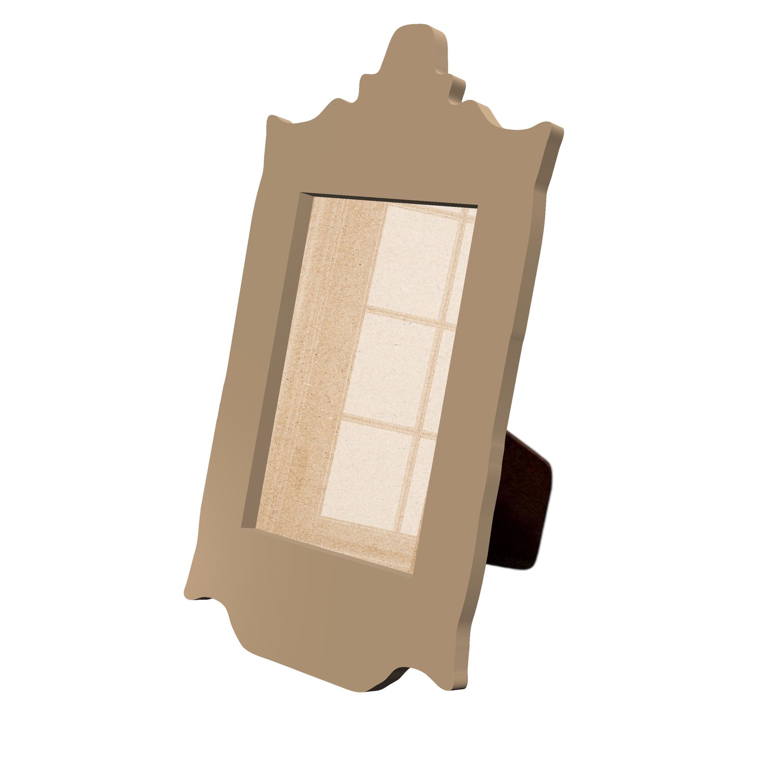 Porta Retrato Com Moldura Provençal Colorida Em Mdf 6 mm Com Suporte em MDF e Acetato