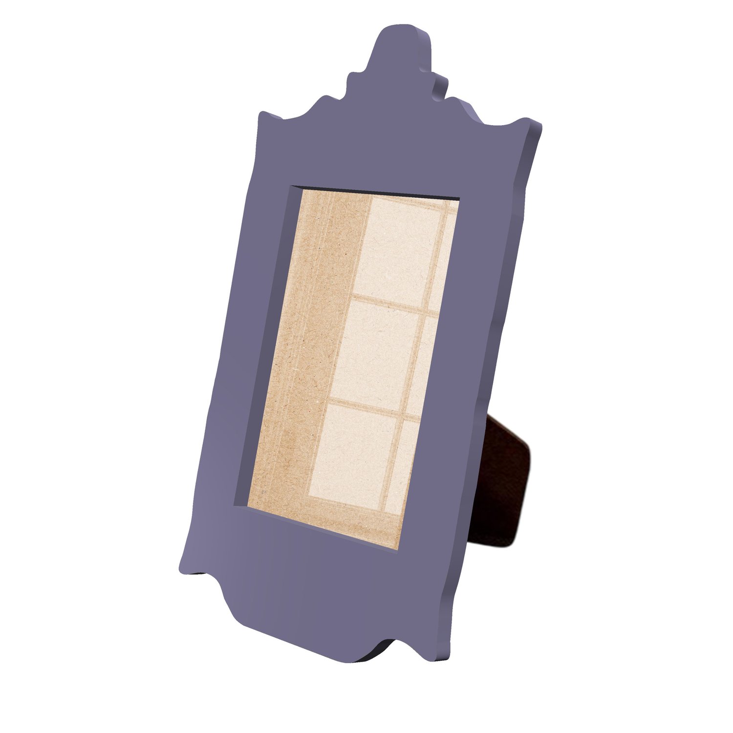Porta Retrato Com Moldura Provençal Colorida Em Mdf 6 mm Com Suporte em MDF e Acetato