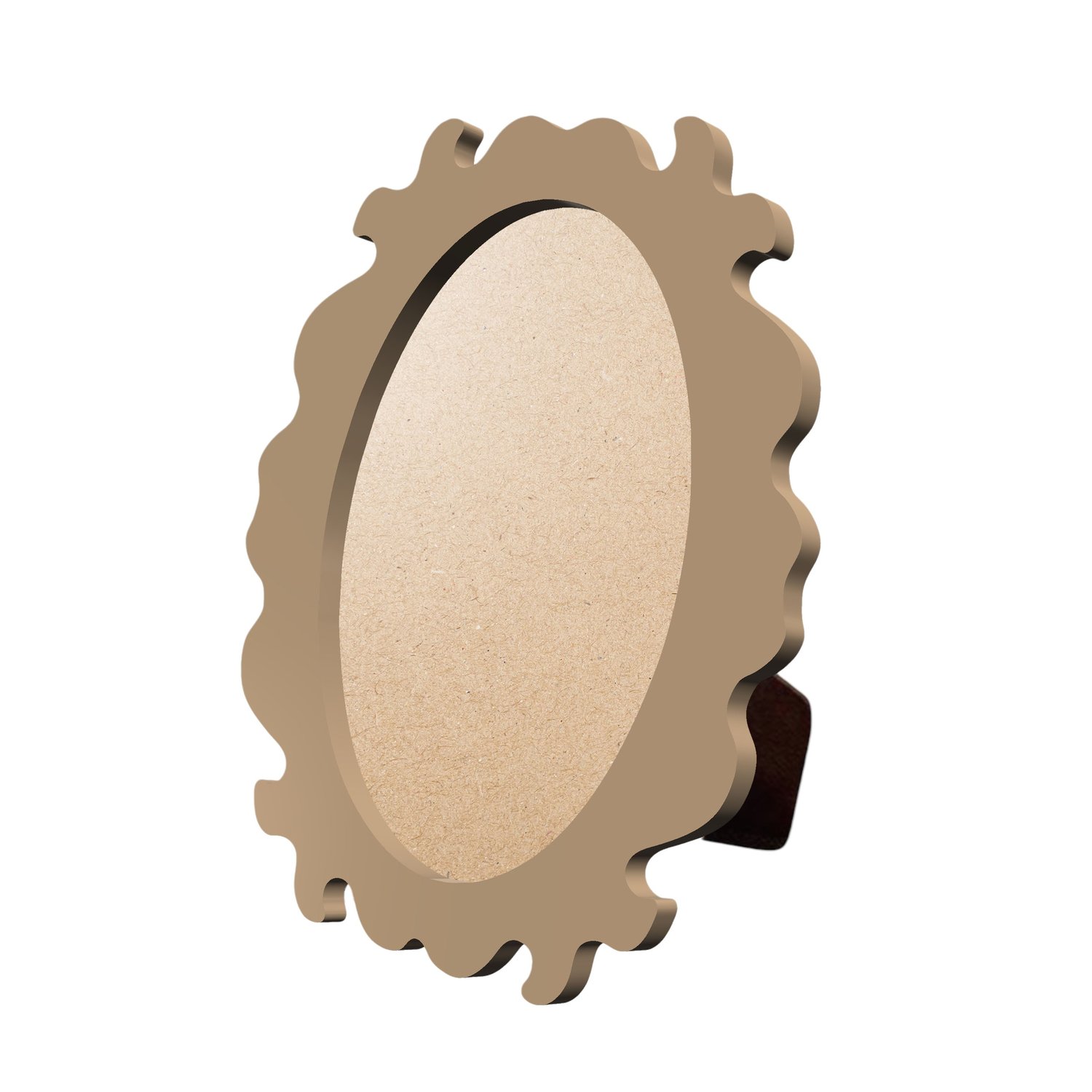 Porta Retrato com Moldura Provençal Colorida Oval Em MDF 6mm Com Suporte em MDF e PVC Antirreflexo