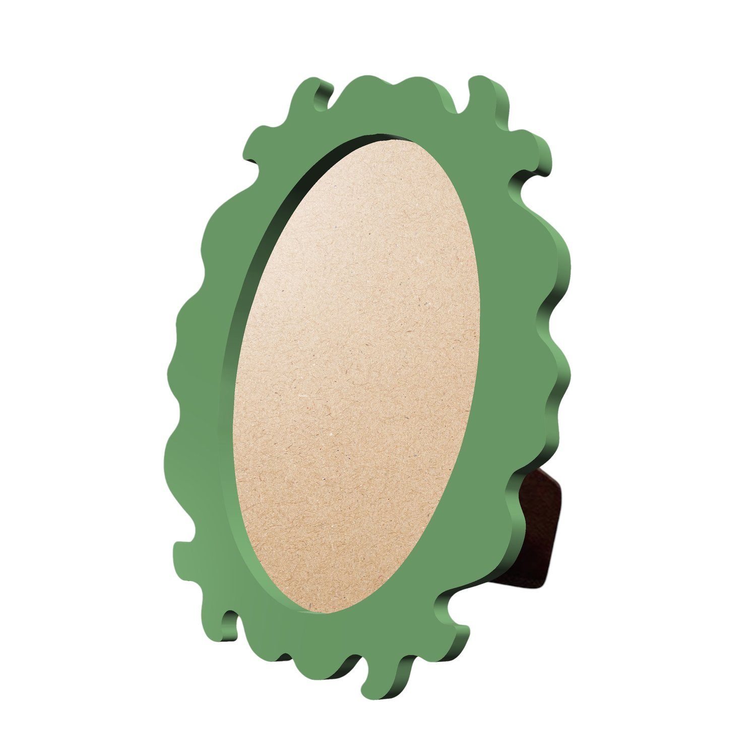 Porta Retrato com Moldura Provençal Colorida Oval Em MDF 6mm Com Suporte em MDF e PVC Antirreflexo