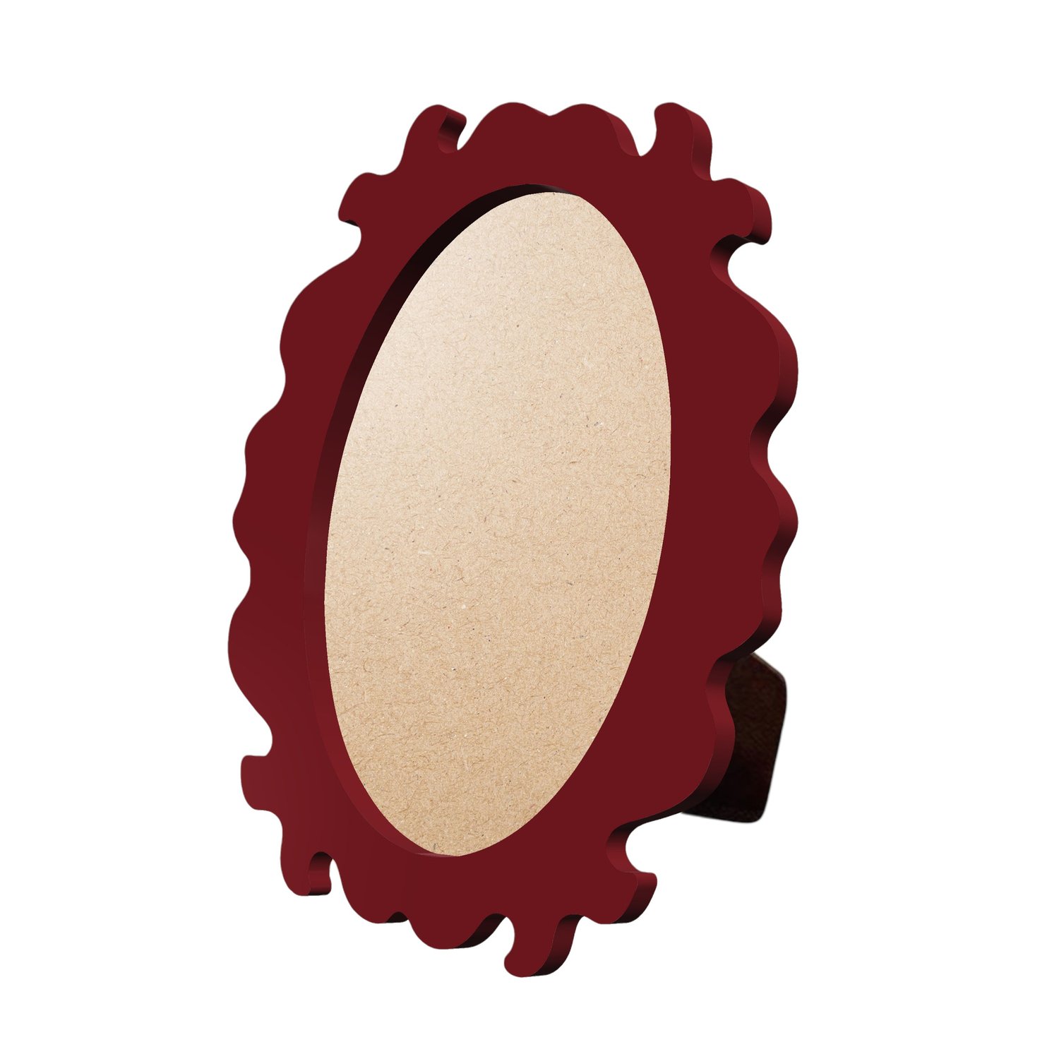 Porta Retrato com Moldura Provençal Colorida Oval Em MDF 6mm Com Suporte em MDF e PVC Antirreflexo
