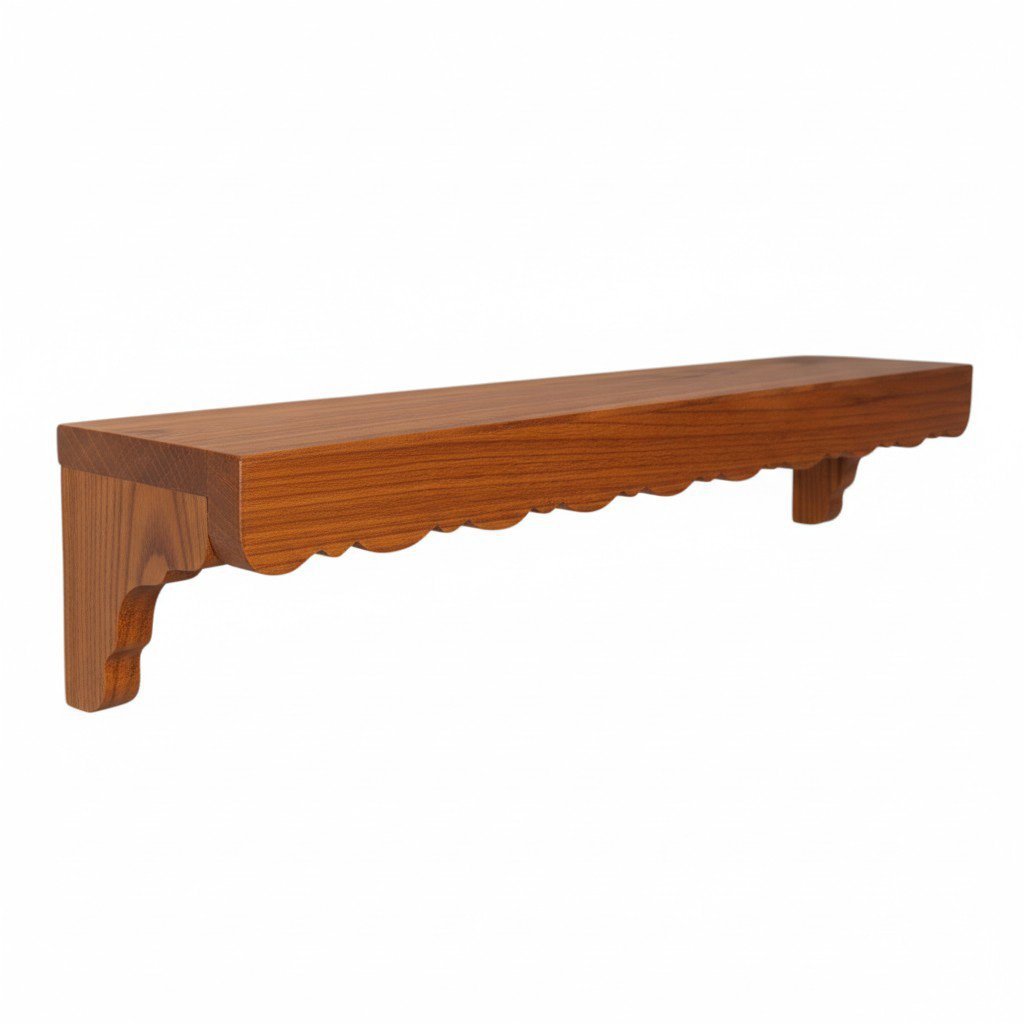 Prateleira  Decorativa em Madeira Pinus Estilo Modern Heritage