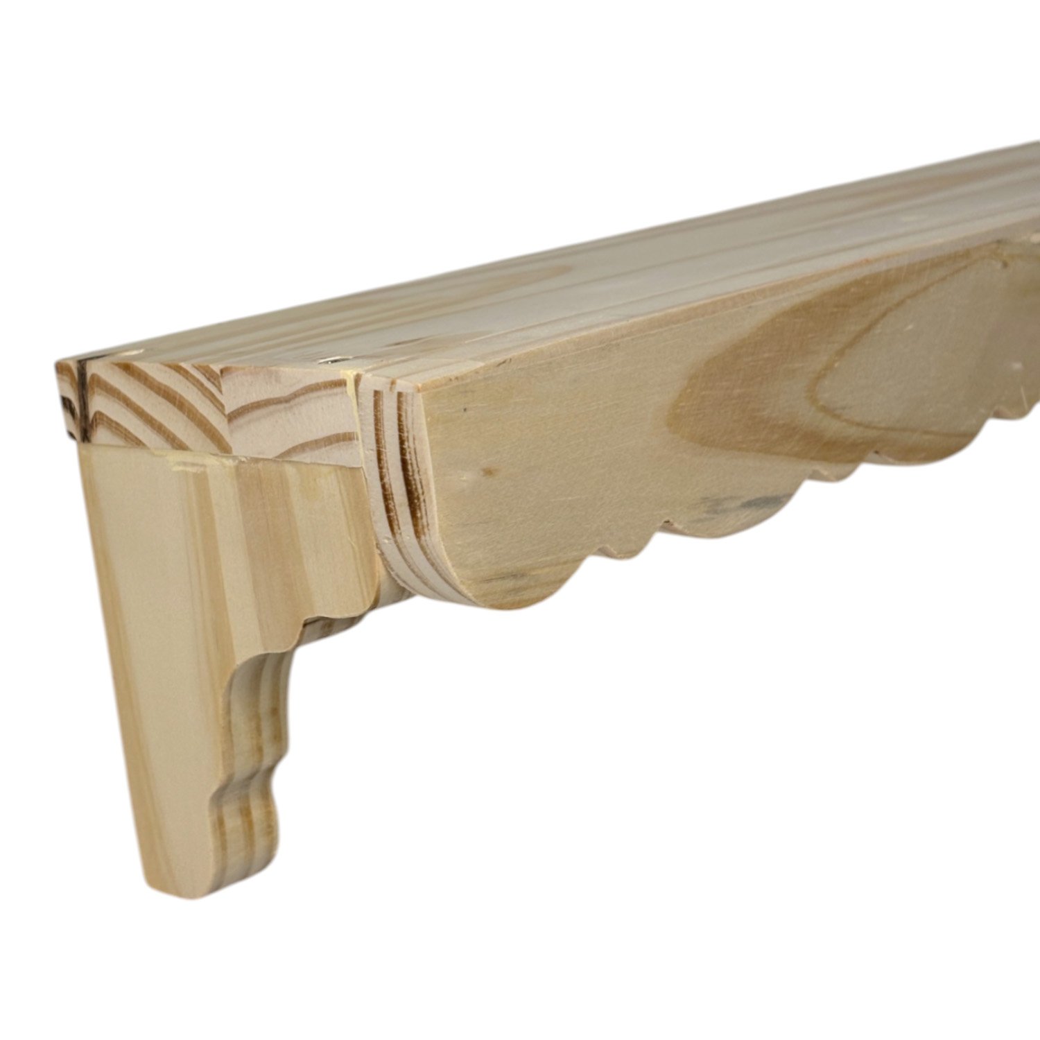 Prateleira  Decorativa em Madeira Pinus Estilo Modern Heritage