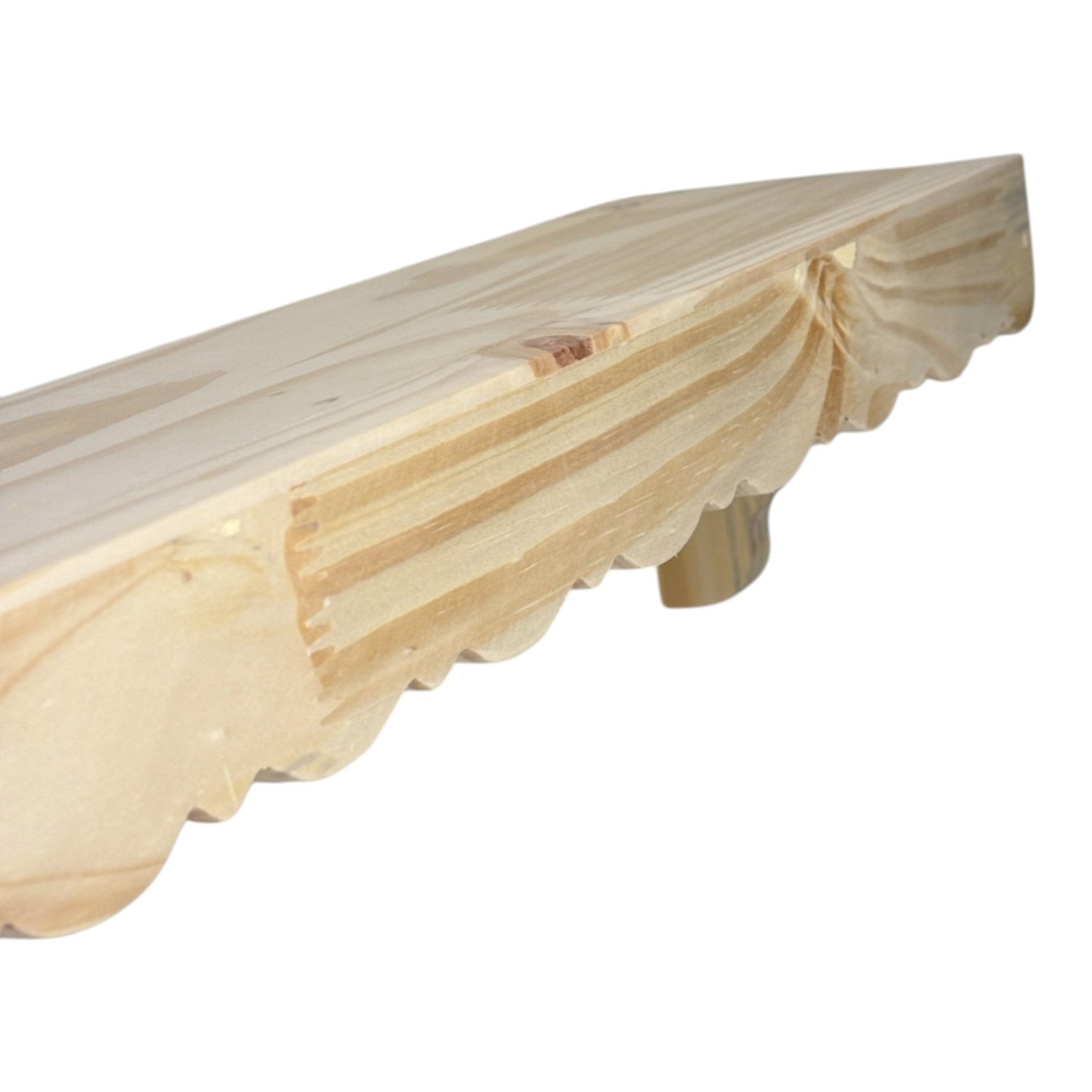 Prateleira  Decorativa em Madeira Pinus Estilo Modern Heritage