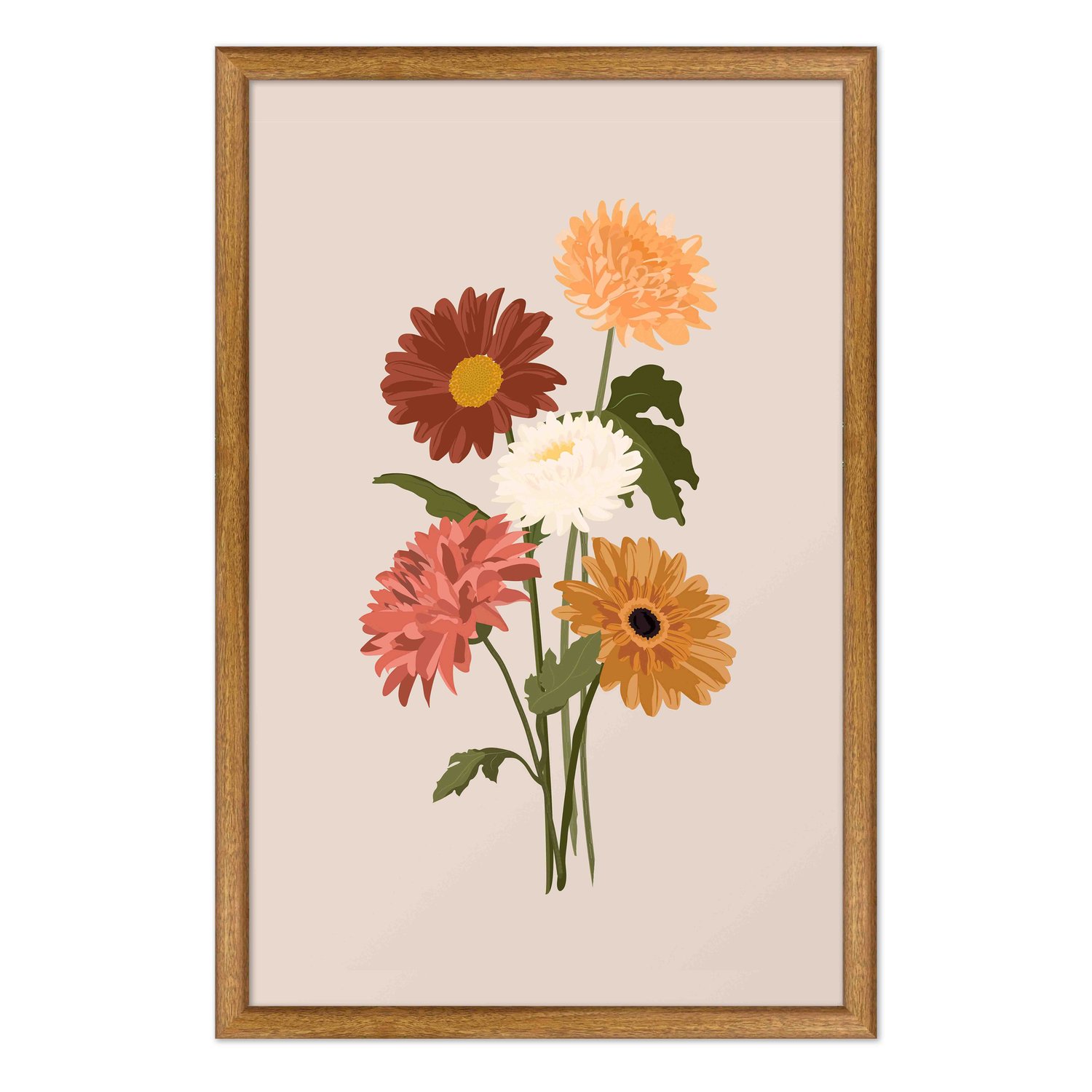 Quadro Decorativo Buquê de Flores Estilo Modern Heritage