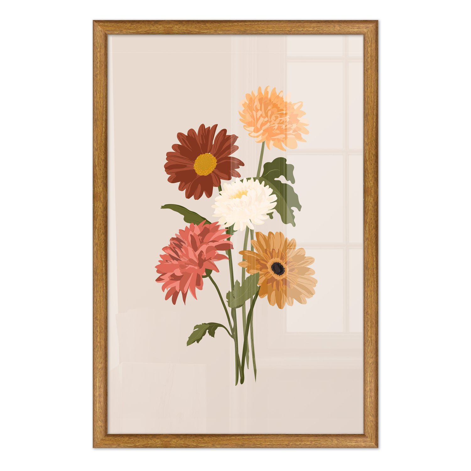 Quadro Decorativo Buquê de Flores Estilo Modern Heritage